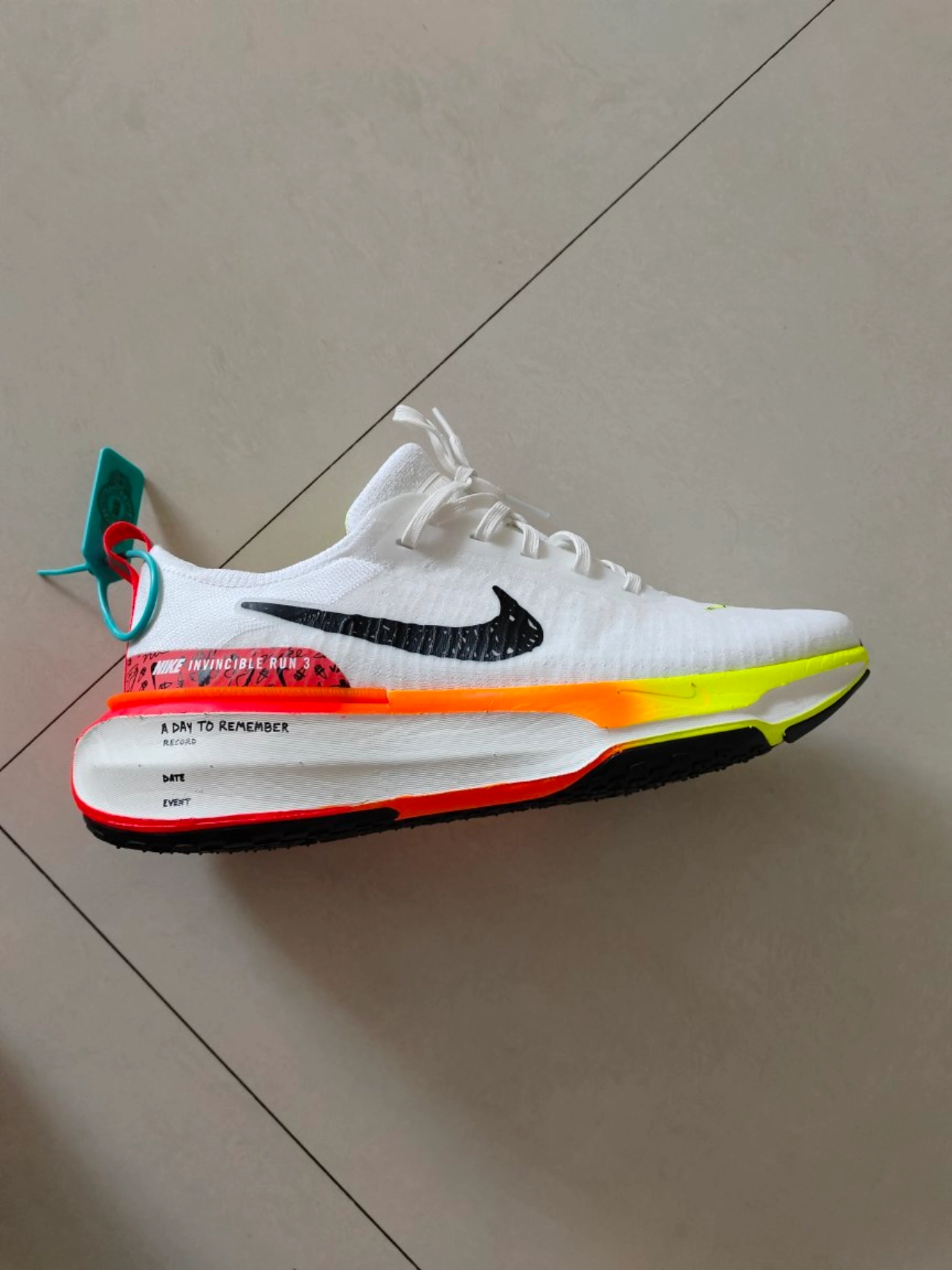 custom review-Nike Invincible 3 Амортизация Устойчивый к истиранию Дышащий Низкий Топ Повседневные Тренировочные Беговые кроссовки Мужские Белый Красный