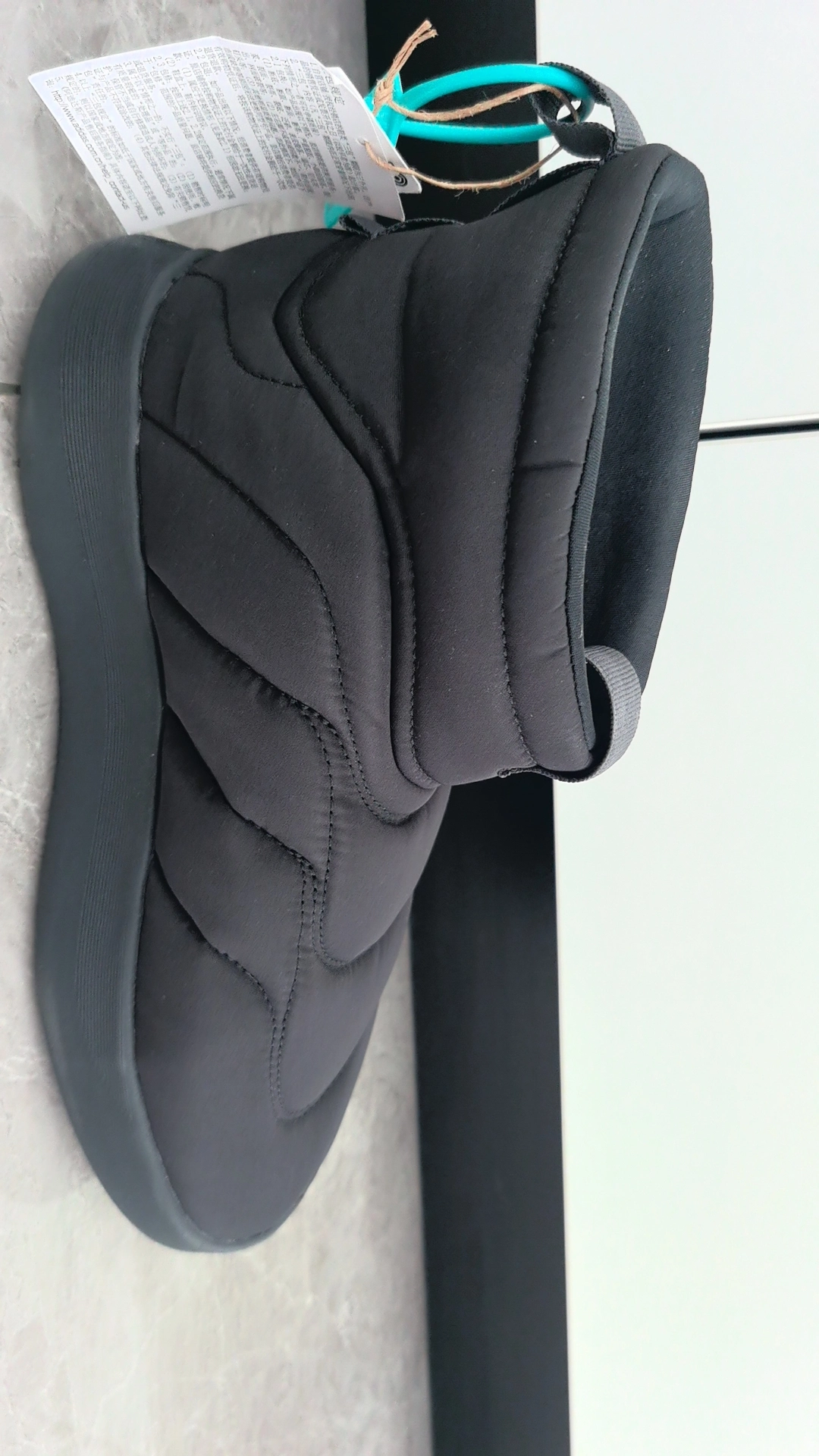 custom review-Adidas Adipuff Термостойкий Устойчивый к истиранию Против скольжения Короткие Снежные ботинки Унисекс Черный