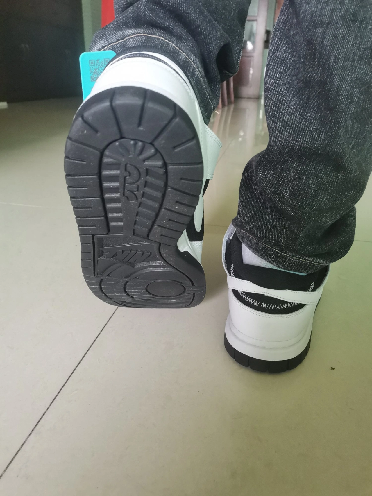 custom review-Nike Air Dunk Jumbo Remastered 'Реверс Панда' Низкие Скейтборд Кроссовки Мужские Черные Белые