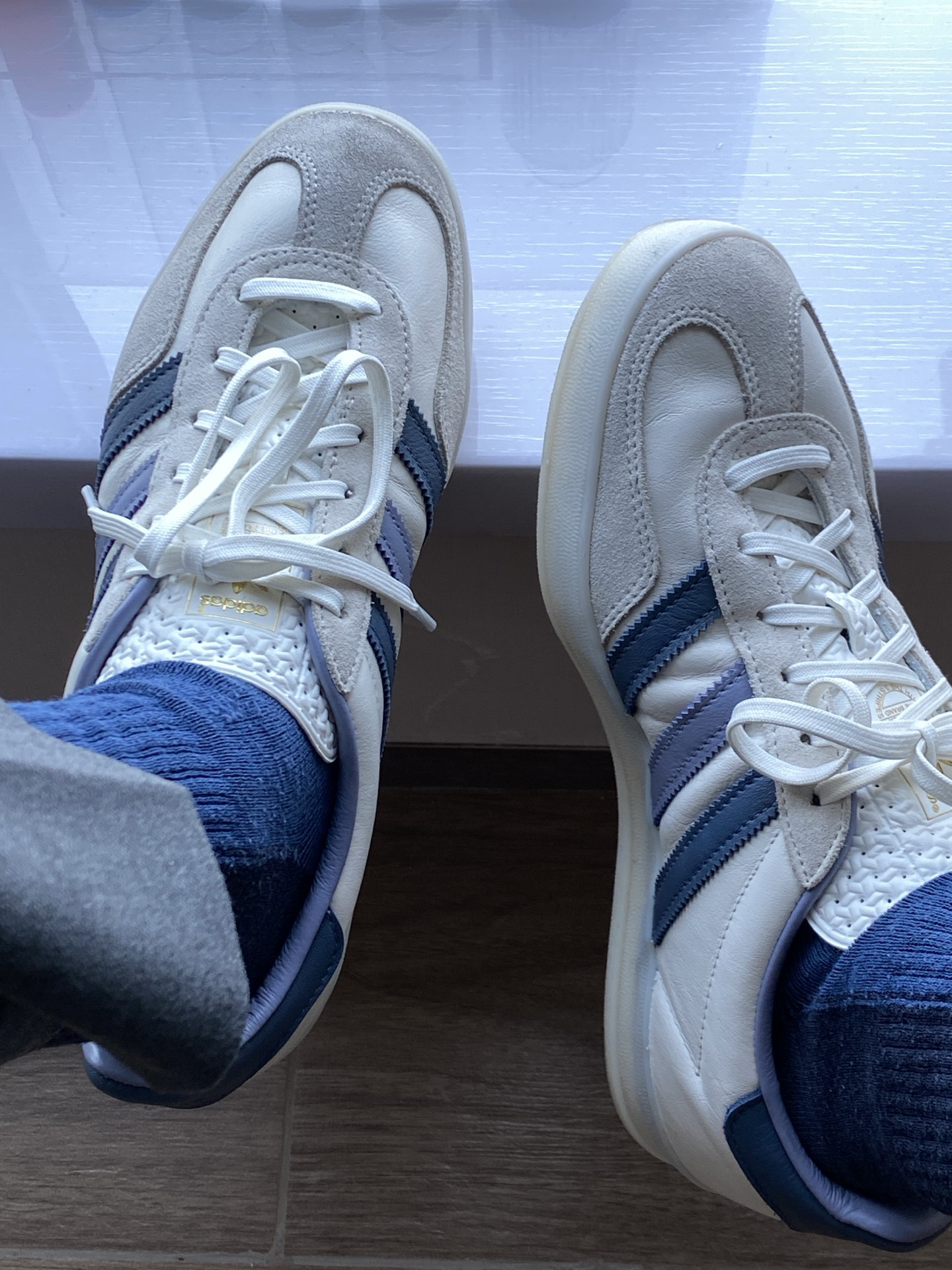 custom review-Adidas Gazelle Indoor White Preloved Ink