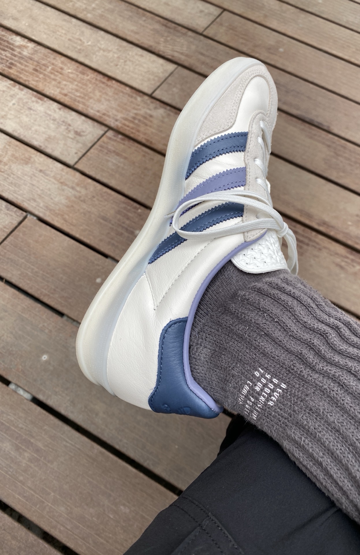 custom review-Adidas Gazelle Indoor White Preloved Ink