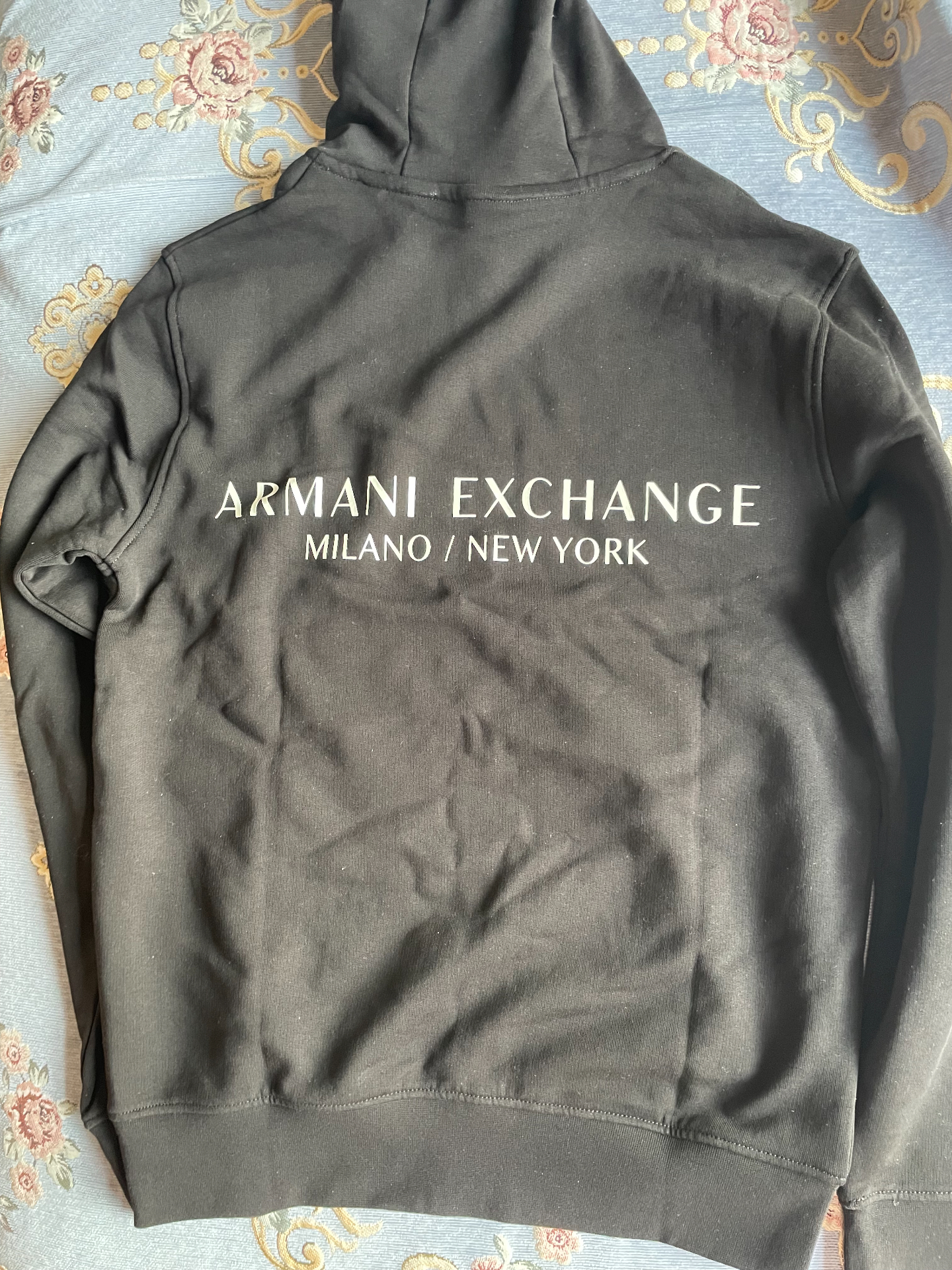 custom review-ARMANI EXCHANGEAE FW22 Толстовка Мужской Черный