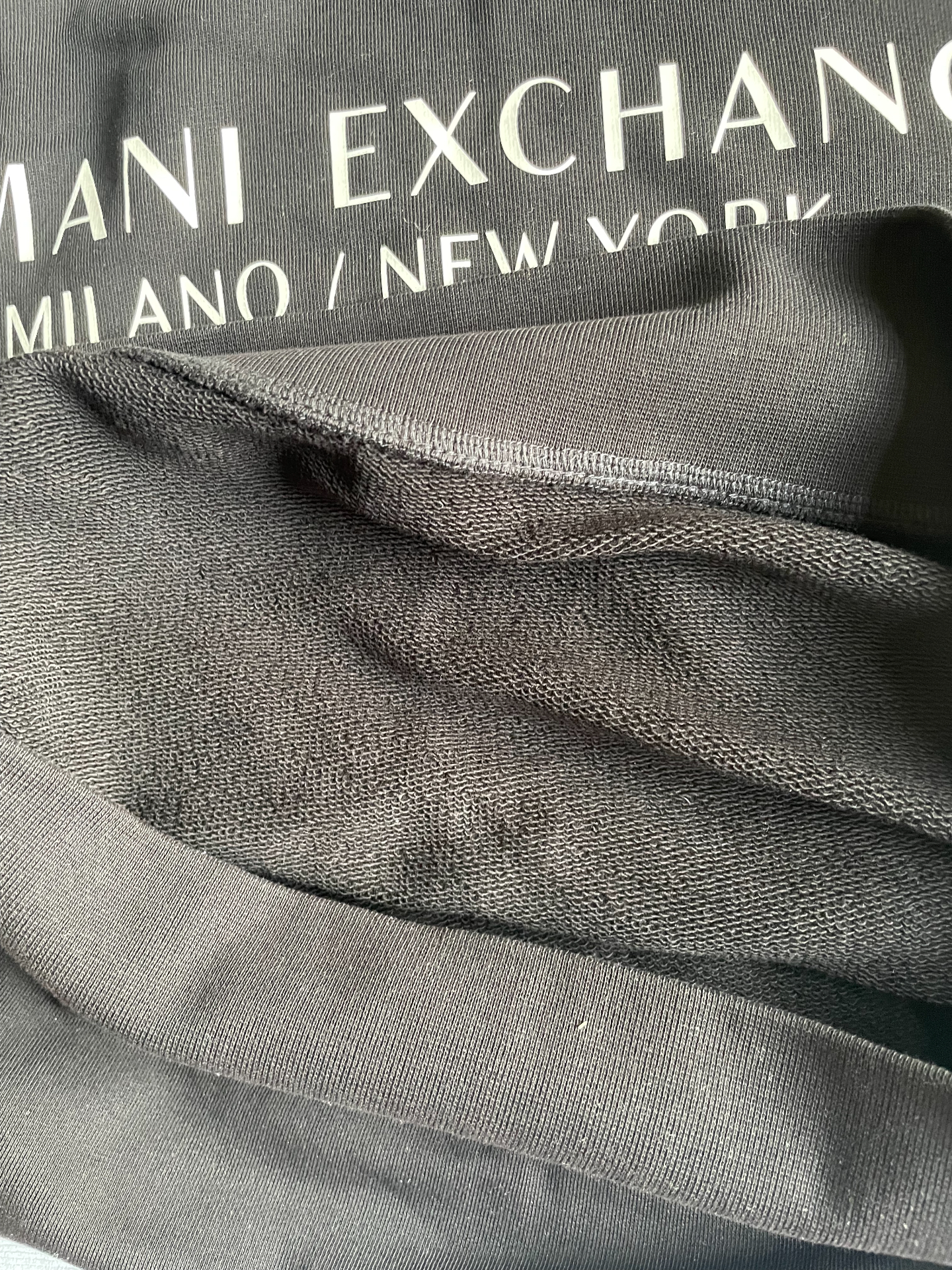 custom review-ARMANI EXCHANGEAE FW22 Толстовка Мужской Черный