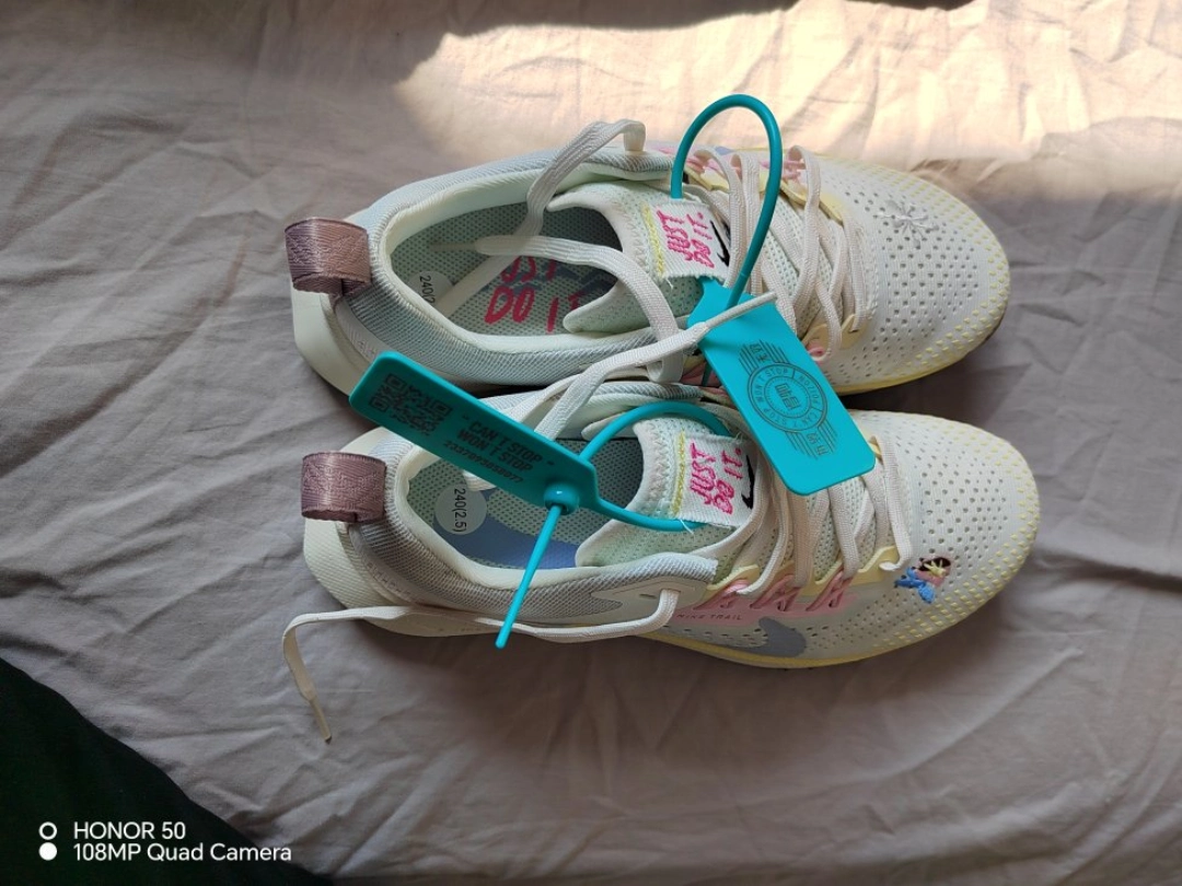 custom review-Nike Pegasus Trail 4 Low Top Trail Беговые кроссовки Женские Бежево-желтый Серо-розовый