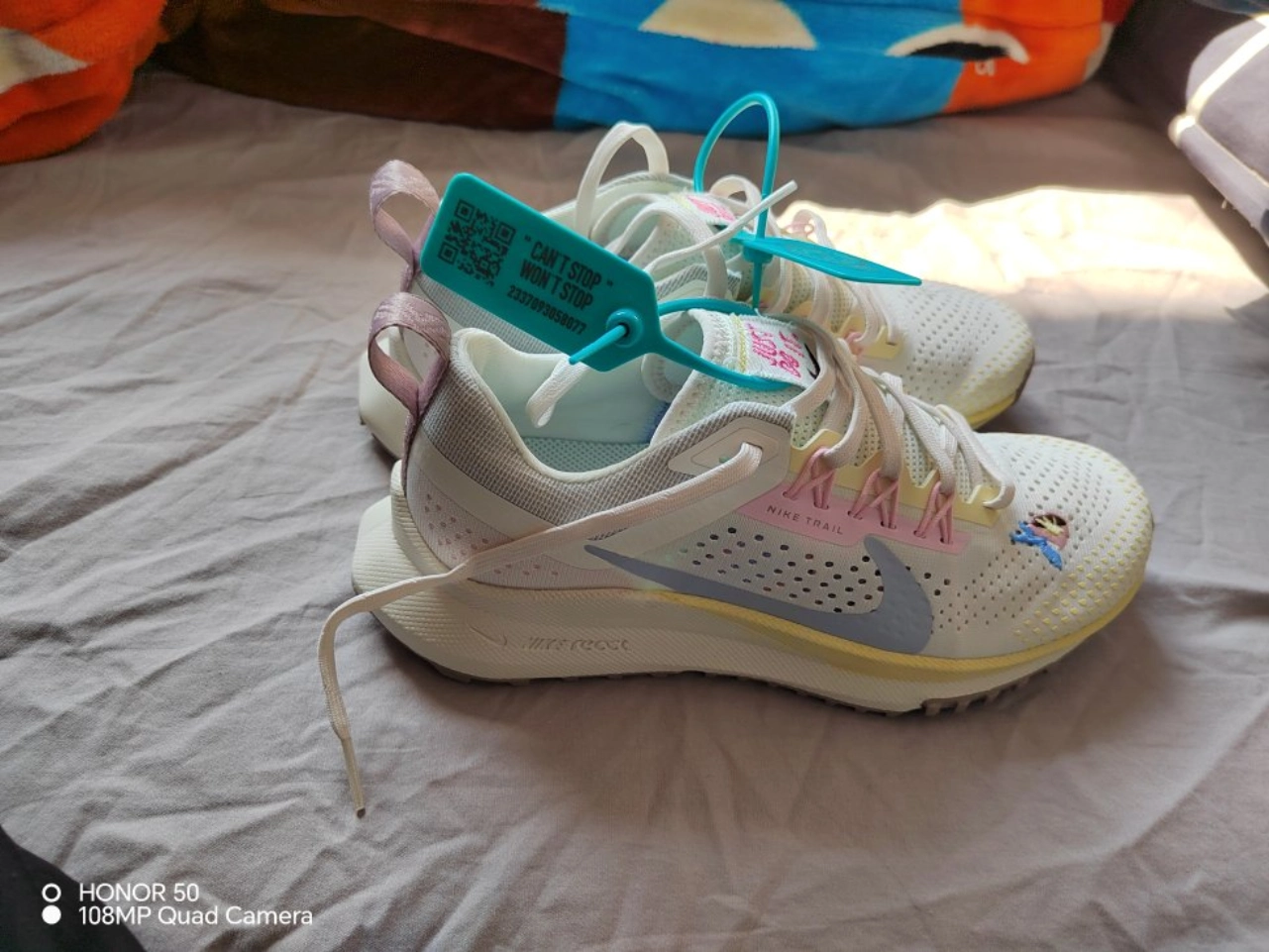 custom review-Nike Pegasus Trail 4 Low Top Trail Беговые кроссовки Женские Бежево-желтый Серо-розовый