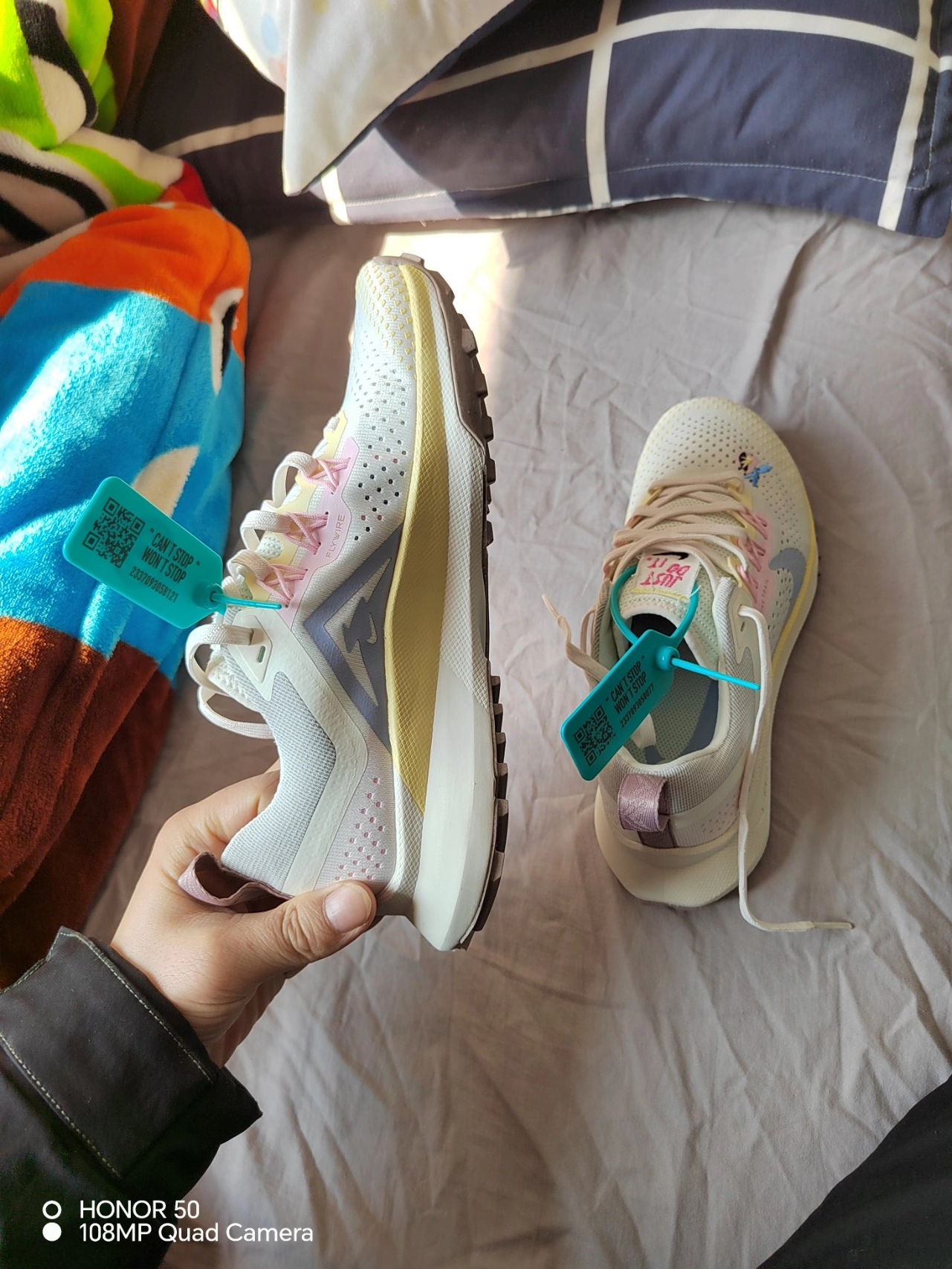 custom review-Nike Pegasus Trail 4 Low Top Trail Беговые кроссовки Женские Бежево-желтый Серо-розовый