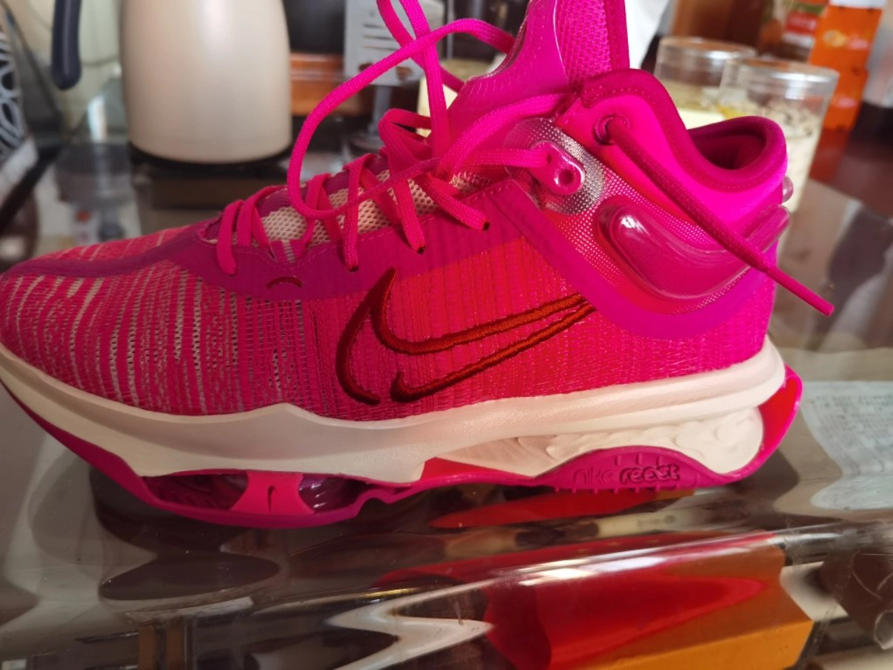custom review-Nike Air Zoom г.T. Jump 2 MID Топ Баскетбольные кроссовки Мужской Розовый