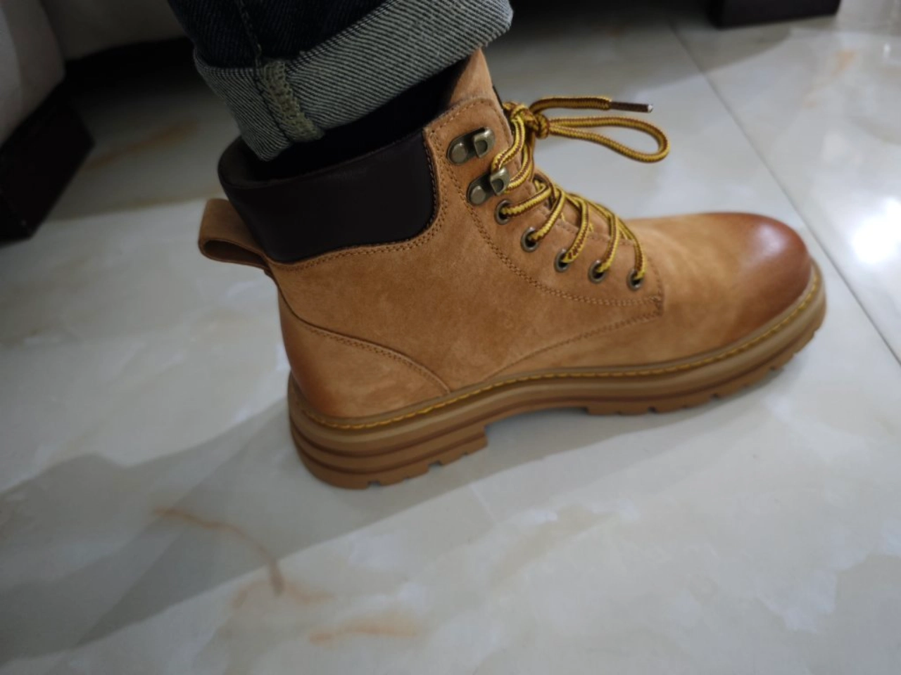 custom review-Dickies Водонепроницаемый и Износостойкий 11,5 см Аутдор Мужской Земляной Желтый