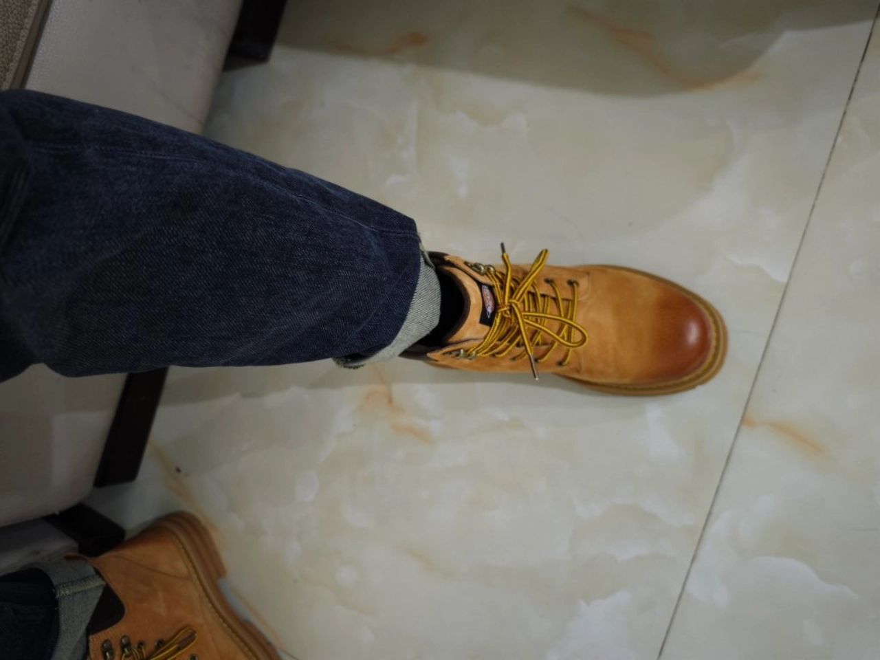 custom review-Dickies Водонепроницаемый и Износостойкий 11,5 см Аутдор Мужской Земляной Желтый
