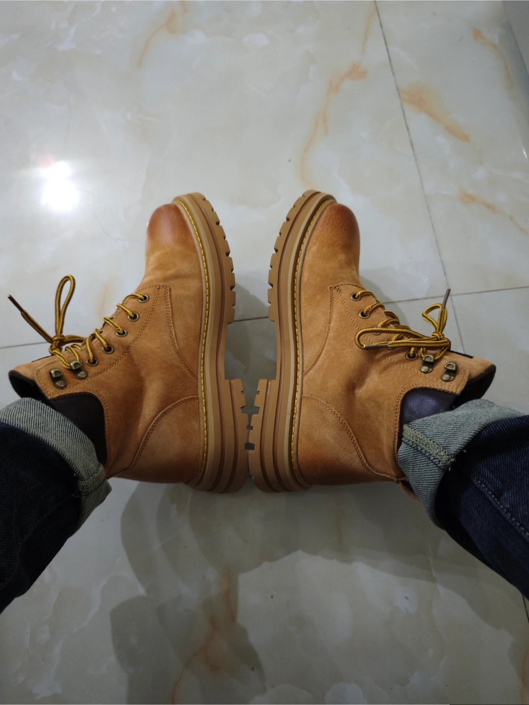 custom review-Dickies Водонепроницаемый и Износостойкий 11,5 см Аутдор Мужской Земляной Желтый