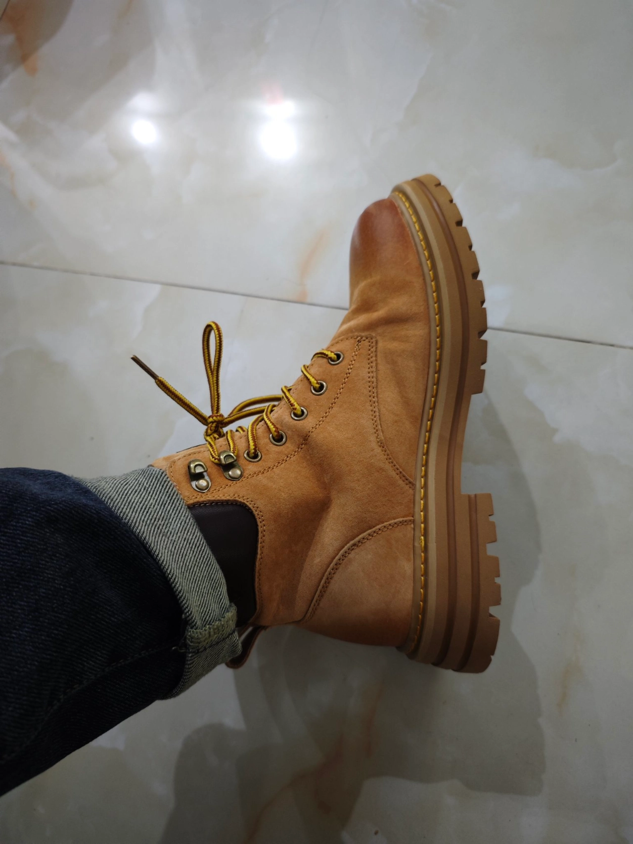custom review-Dickies Водонепроницаемый и Износостойкий 11,5 см Аутдор Мужской Земляной Желтый