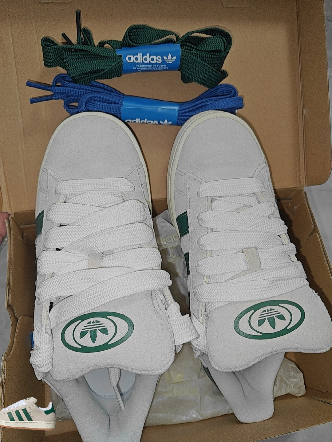 custom review-Adidas Originals CAMPUS 00s Амортизация Износостойкий Низкий Топ Casual Женский Белый Зеленый