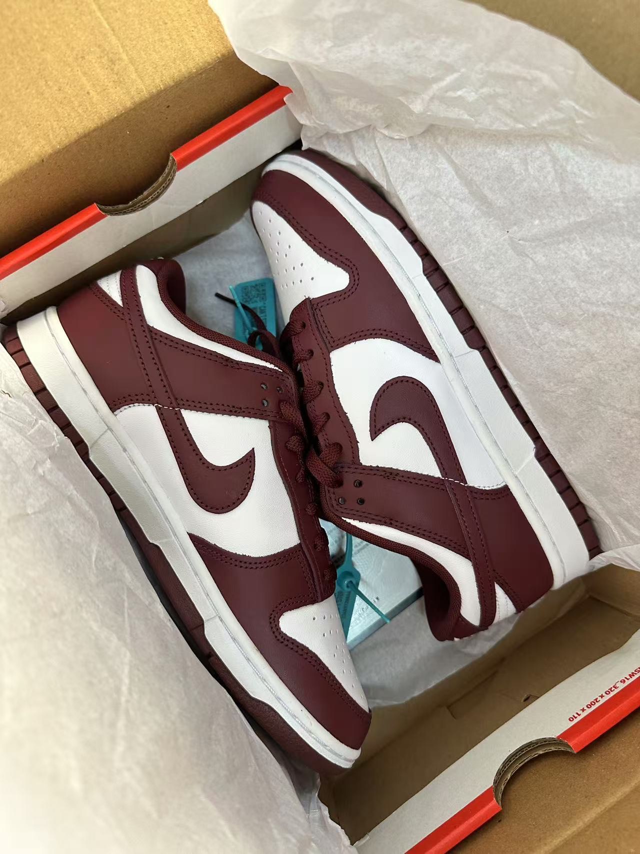 custom review-Nike Dunk Low Топ Скейтборд Кроссовки Унисекс Умбра