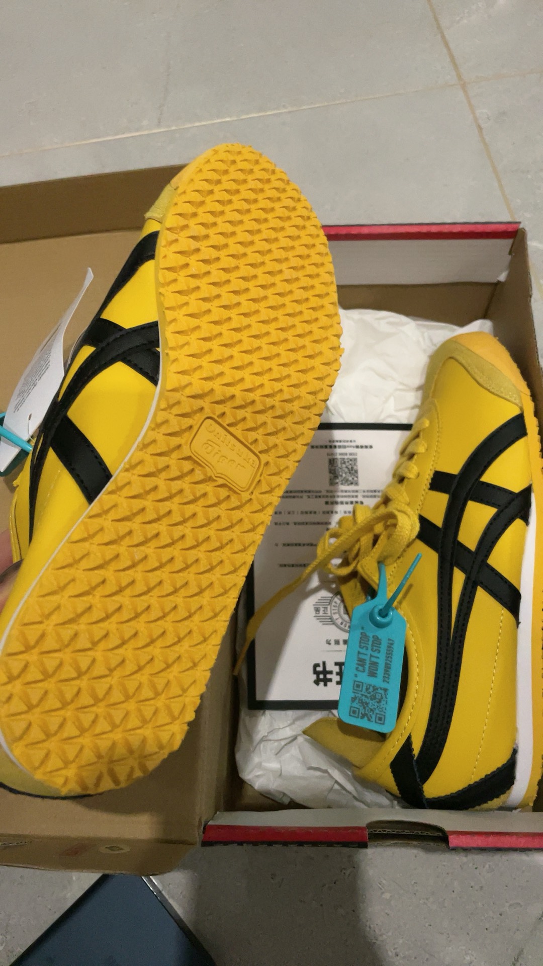 custom review-Onitsuka Tiger MEXICO 66 Slip-resistant Low Top Повседневная обувь Унисекс Желтый