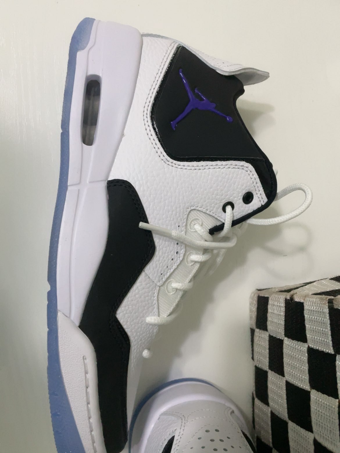 custom review-Jordan Courtside 23 Concord Slip-Resistant MID Топ Винтажные Баскетбольные Кроссовки Унисекс Черный Белый