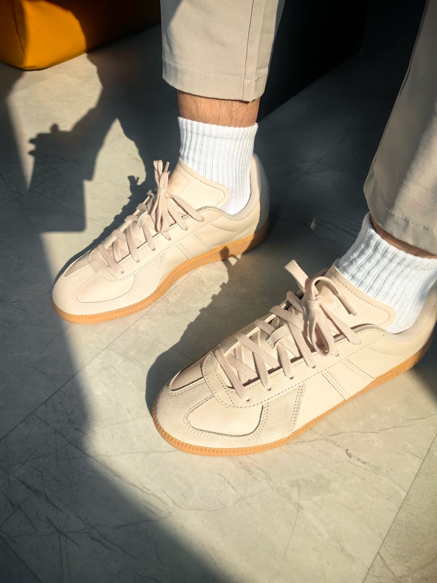 custom review-Adidas Originals BW Army противоскользящие устойчивые к истиранию низкие скейтбордические кроссовки серо-бежевые