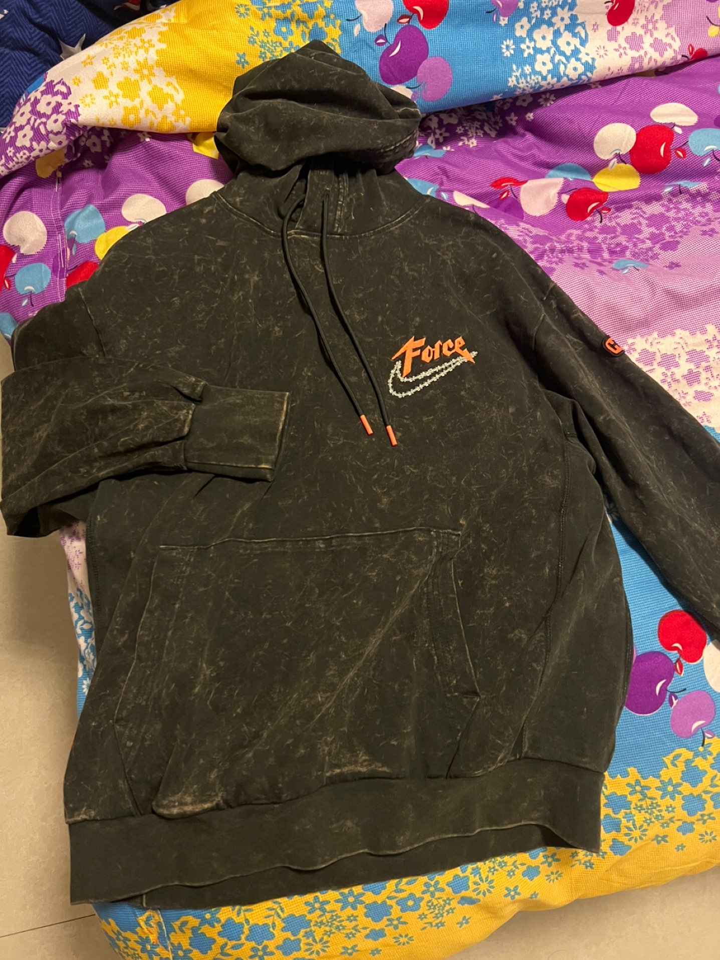 custom review-Nike Серый Мужской Свитшот