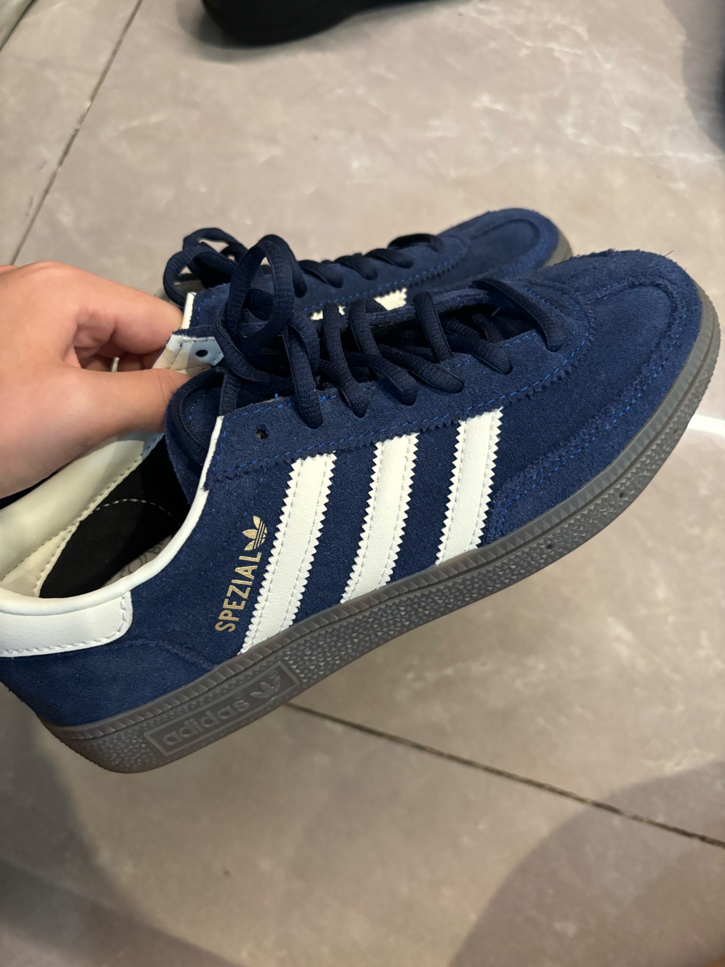 custom review-Adidas Handball Spezial 'Night Indigo/Cream White/Cloud White' Sneakers