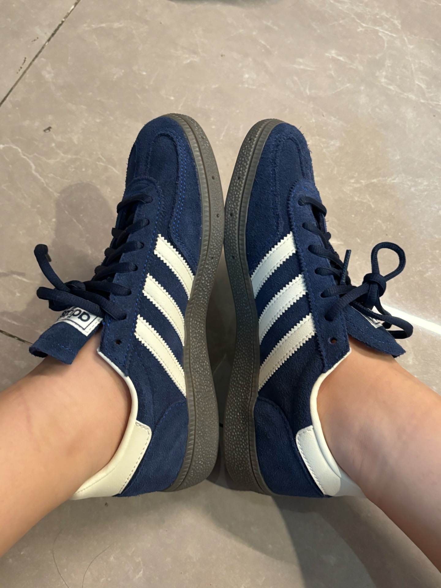 custom review-Adidas Handball Spezial 'Night Indigo/Cream White/Cloud White' Sneakers