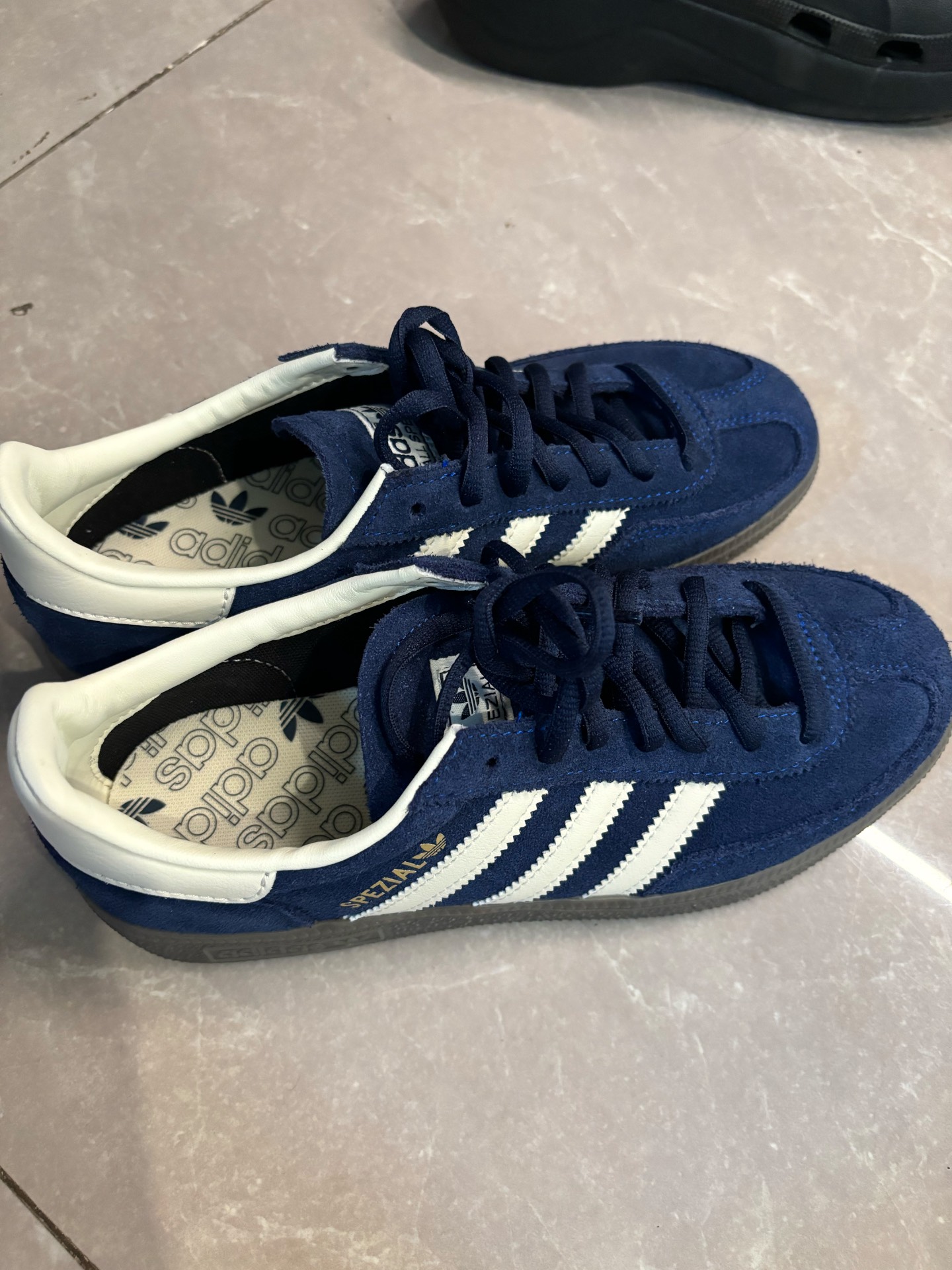 custom review-Adidas Handball Spezial 'Night Indigo/Cream White/Cloud White' Sneakers