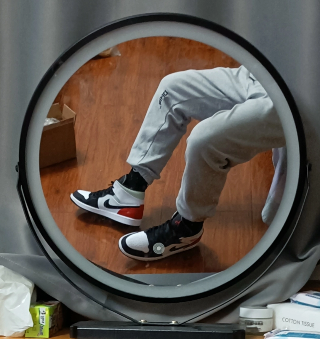 custom review-Jordan Air Jordan 1 MID SE MID Топ Винтажные баскетбольные кроссовки Мужской Белый Красный