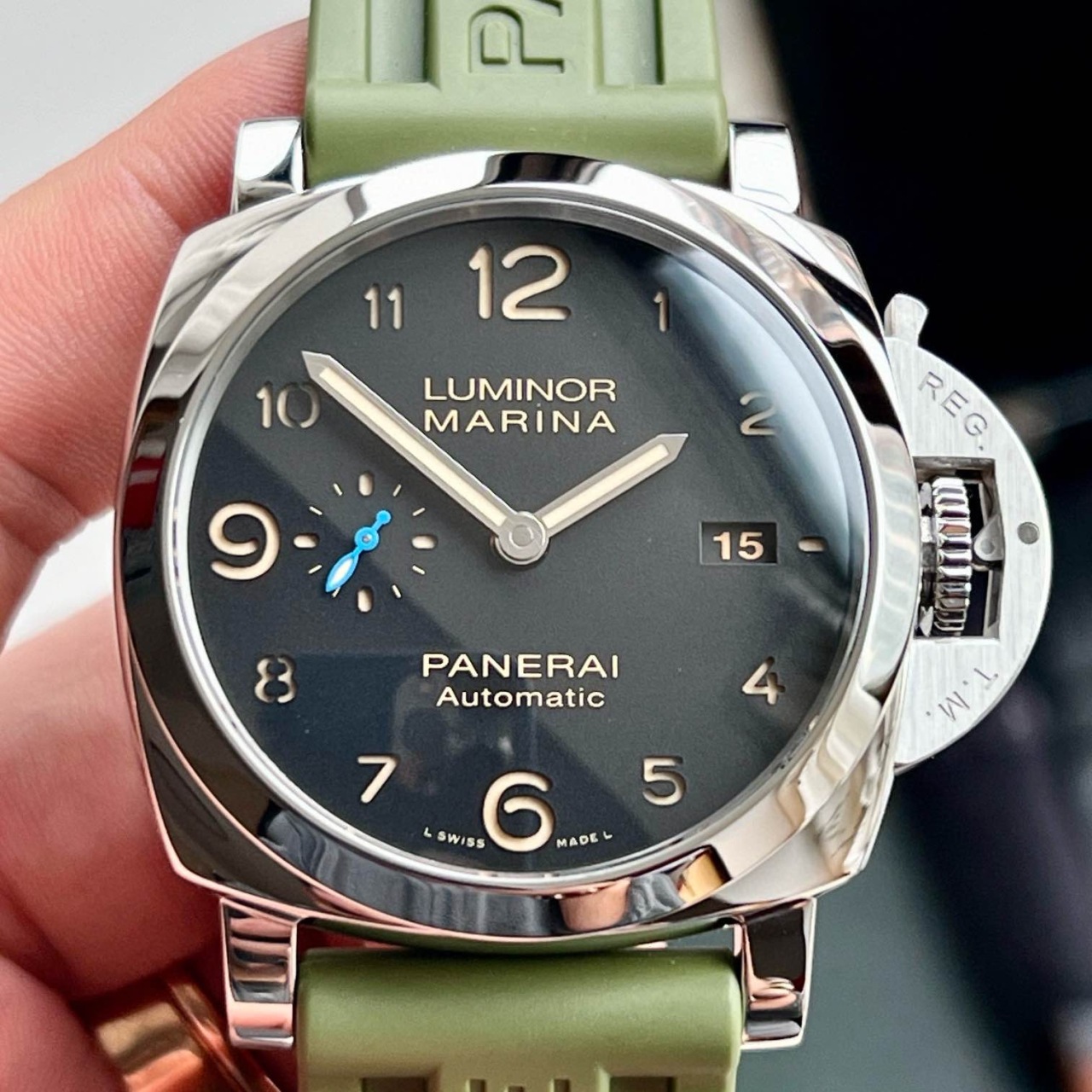 panerai 沛纳海 luminor marina系列商务自动机械男士腕表 pam01359