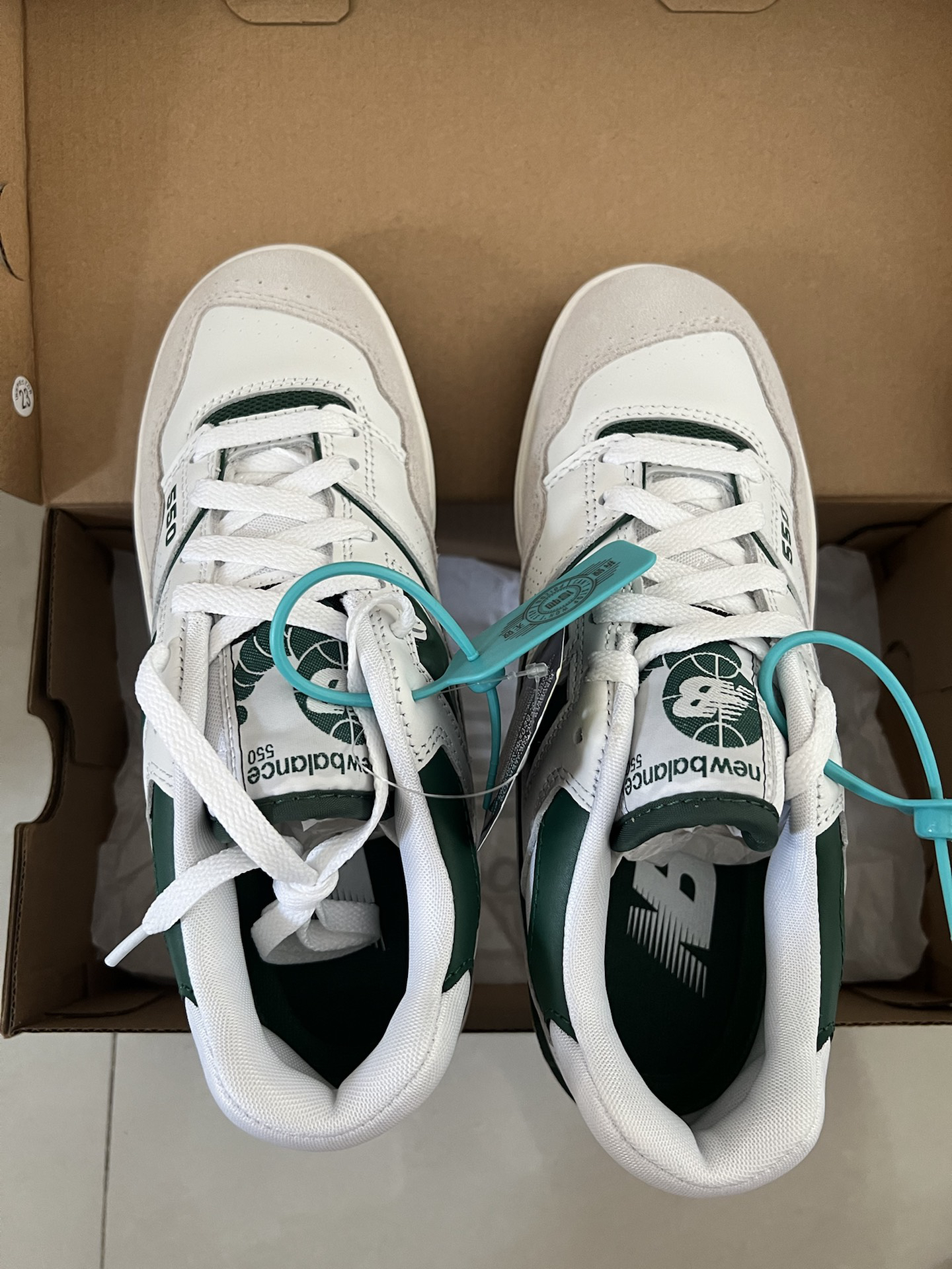 custom review-New Balance NB 550 Премиум Пачка Амортизация Износостойкий Низкий Топ Винтажные Баскетбольные Кроссовки Унисекс Зеленый