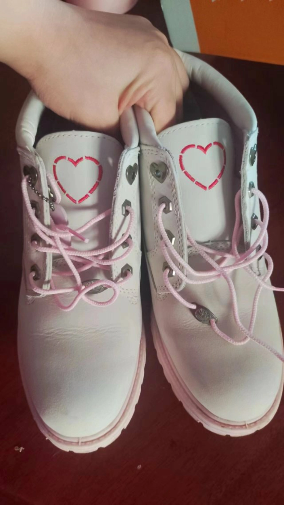 custom review-Timberland Chukka Короткий Мартин Ботинок Женские Серый Розовый