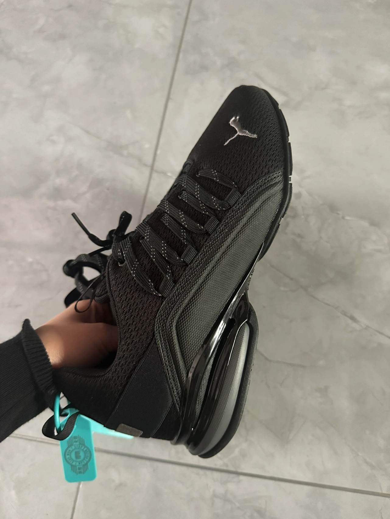 custom review-PUMA Axelion Износостойкий Низкий Топ Повседневная Тренировочная Беговая Обувь Унисекс Черный