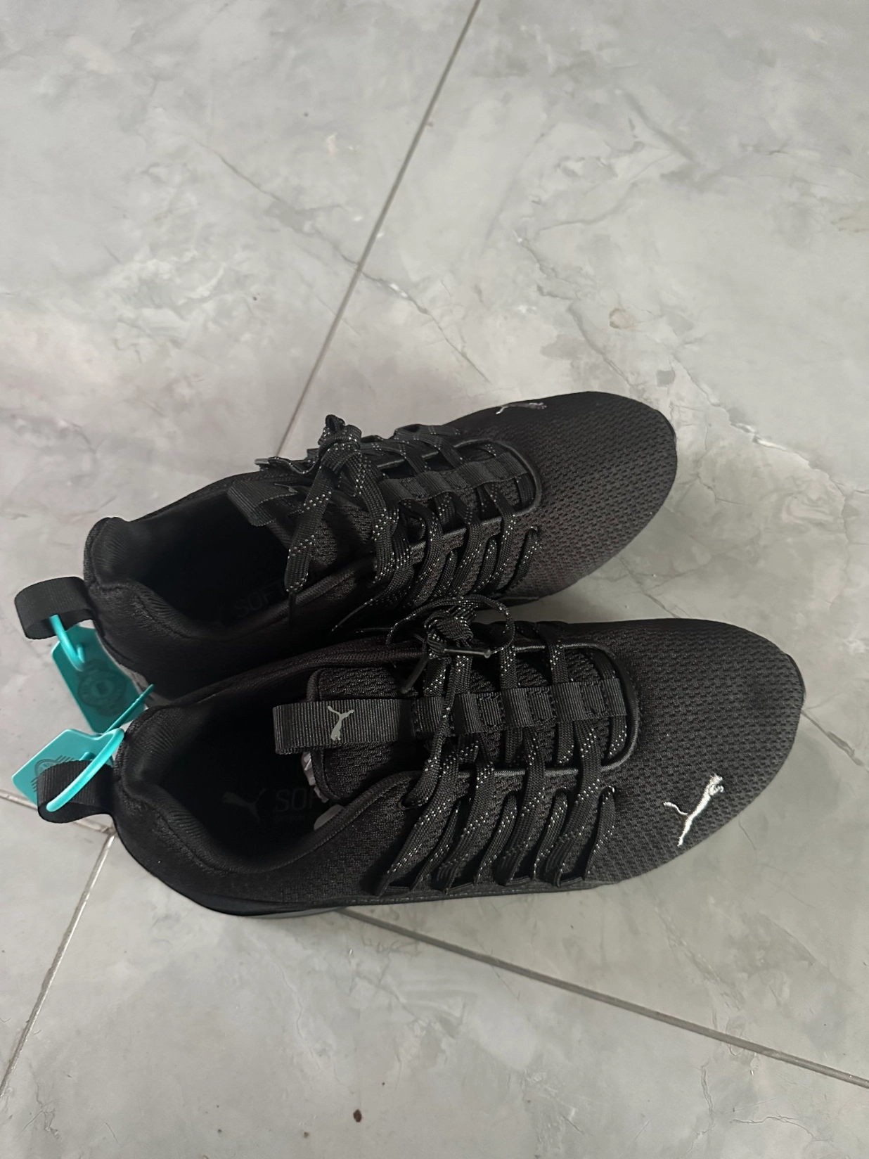 custom review-PUMA Axelion Износостойкий Низкий Топ Повседневная Тренировочная Беговая Обувь Унисекс Черный