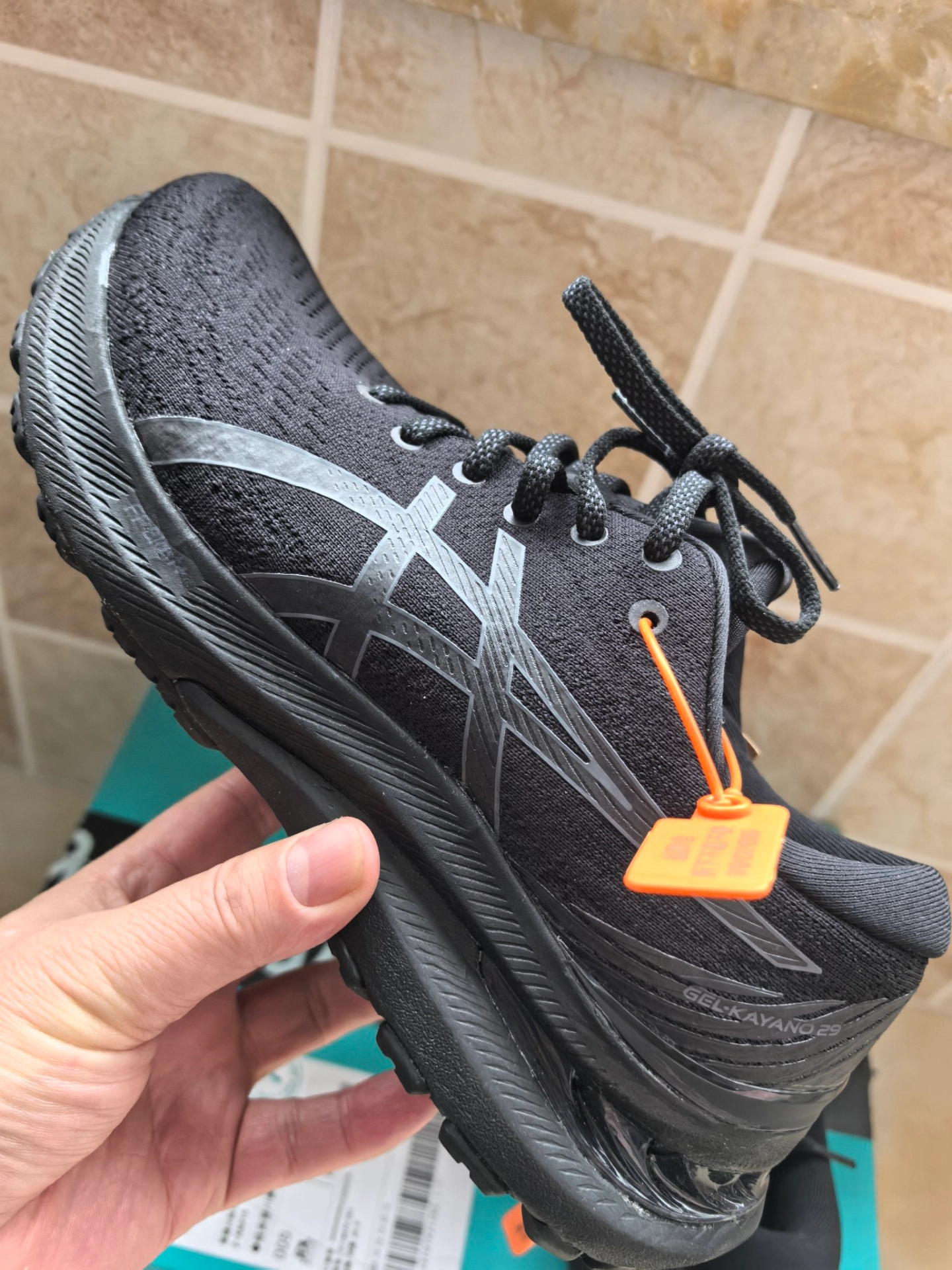 custom review-Asics Gel Kayano 29 Амортизация Отскок Низкий Топ Беговые кроссовки Мужские Экстрим Ночной Черный 2E Ширина Корпуса