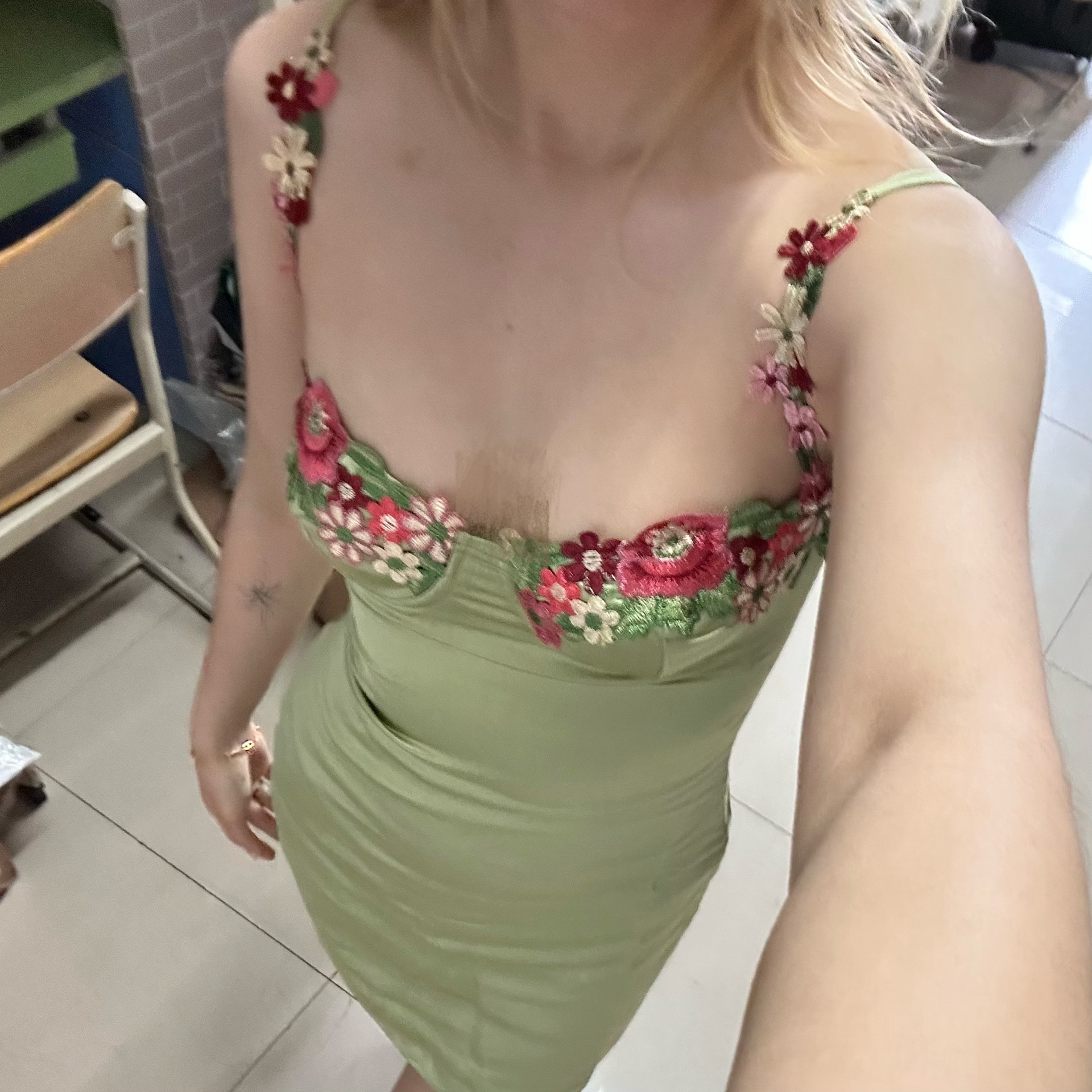 custom review-PRINCESS POLLY KENZIE Мини Платье Slip Платье Женское Авокадо Зеленый