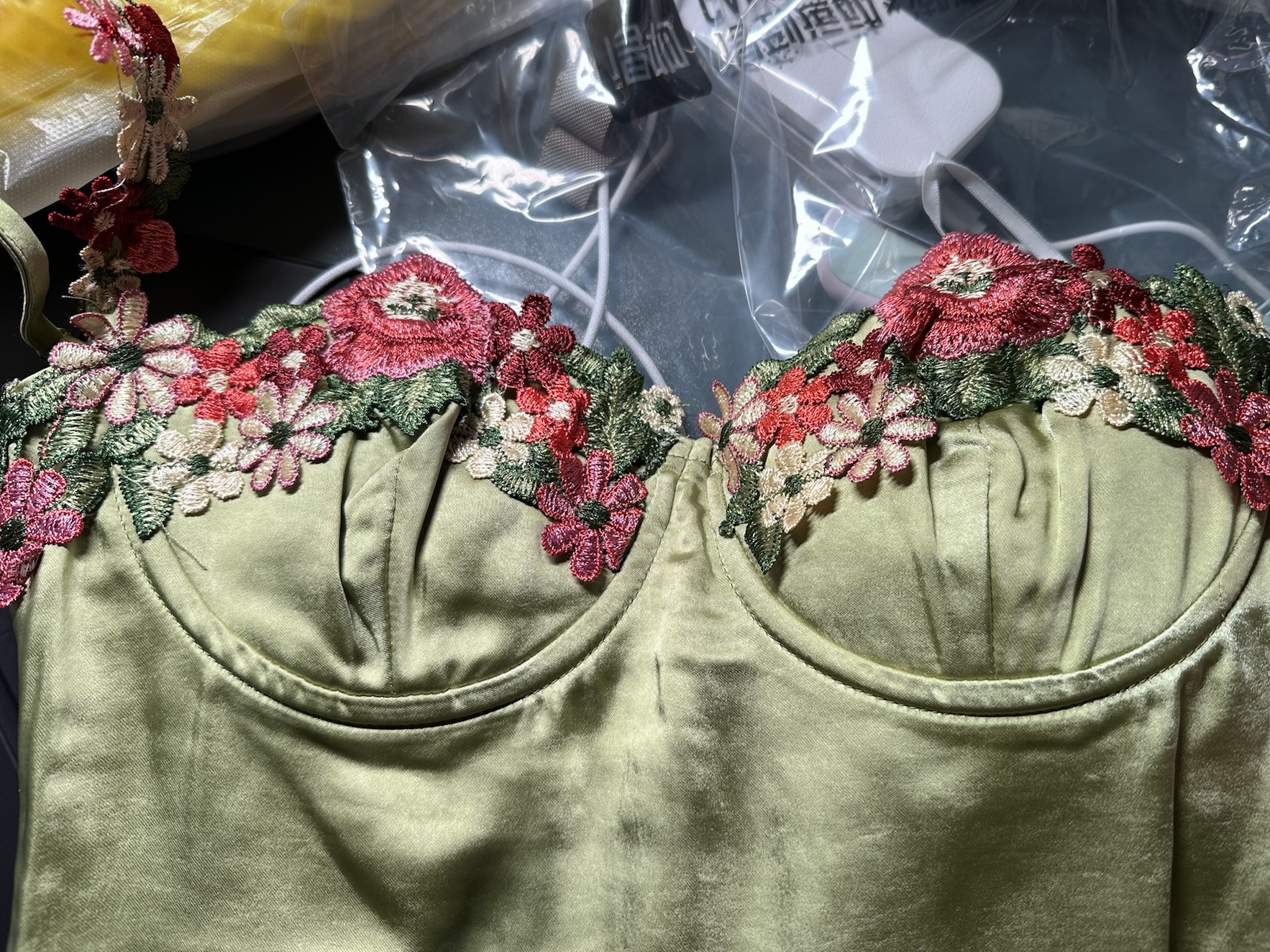 custom review-PRINCESS POLLY KENZIE Мини Платье Slip Платье Женское Авокадо Зеленый