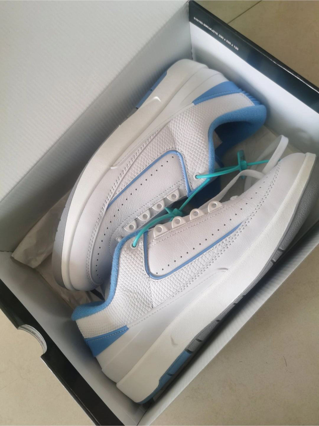 custom review-Jordan Air Джордан 2 Low 'Университетский синий' Низкий топ Винтажные баскетбольные кроссовки Мужские Каролина Блю