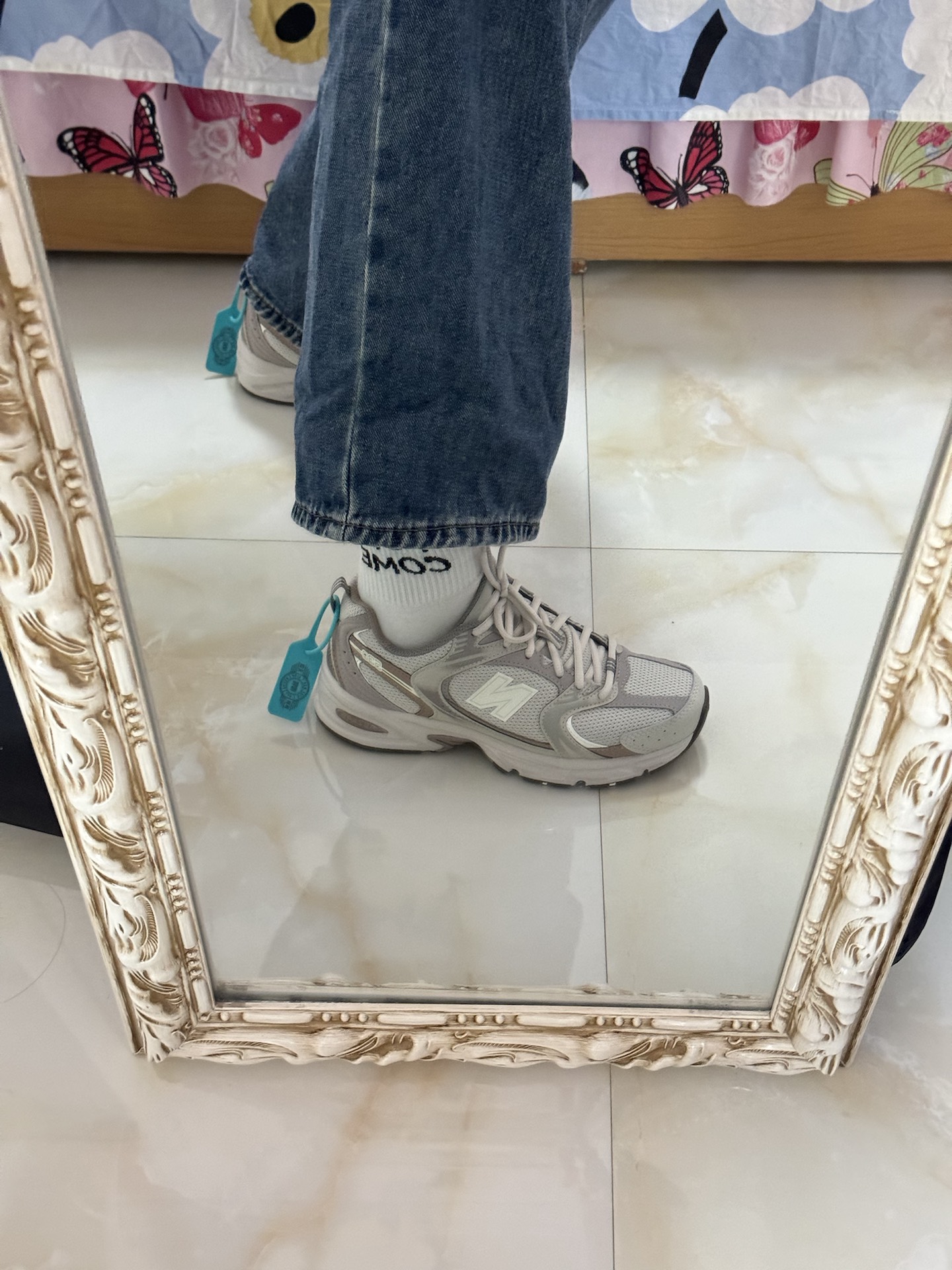 custom review-New Balance NB 530 Устойчивый к истиранию Низкий Топ Повседневная Городская Коммутерская Беговая Обувь Unisex Light Слоновая Серый