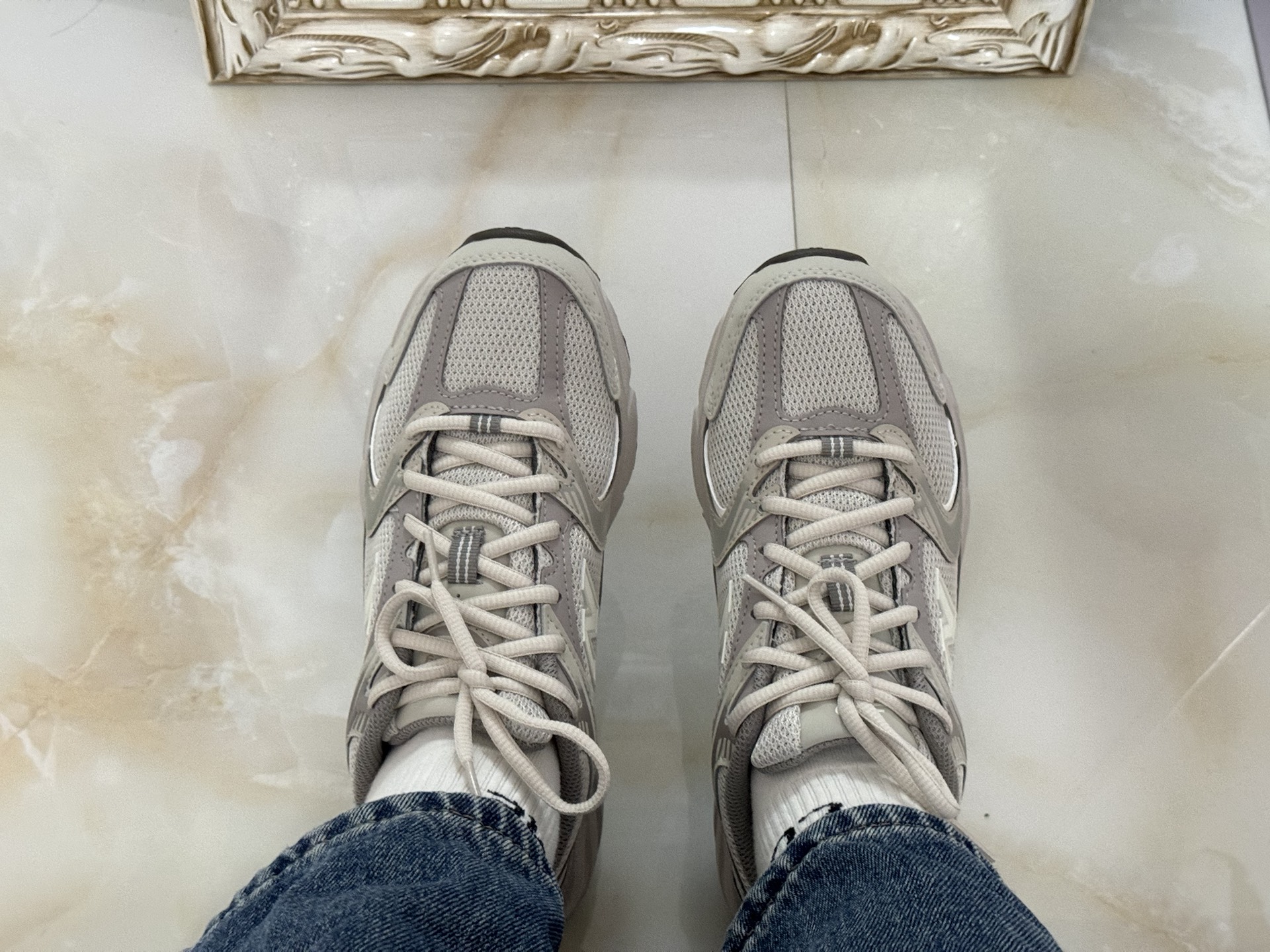 custom review-New Balance NB 530 Устойчивый к истиранию Низкий Топ Повседневная Городская Коммутерская Беговая Обувь Unisex Light Слоновая Серый