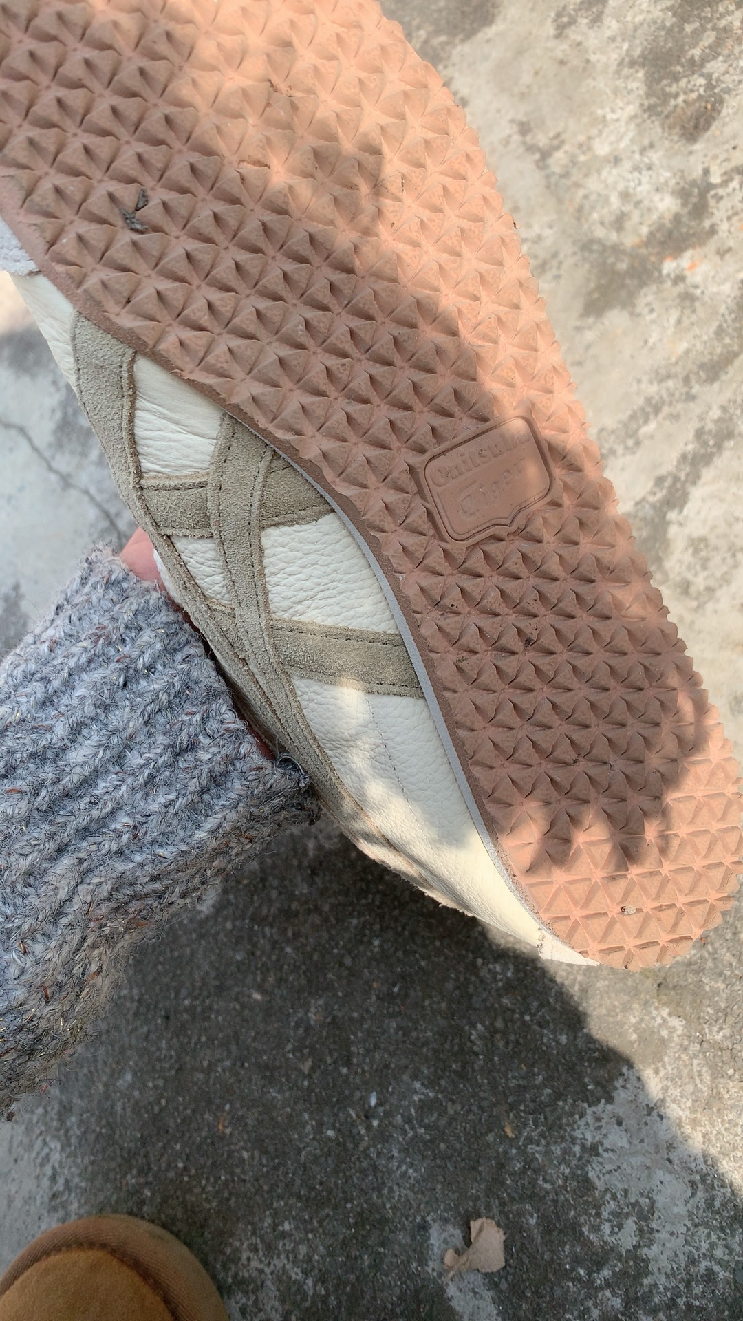 custom review-Onitsuka Tiger MEXICO 66 Противоскользящий устойчивый к истиранию низкий топ повседневная обувь унисекс серый коричневый