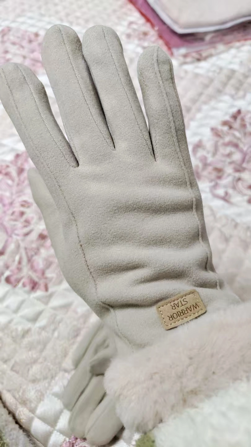 custom review-Warrior Полиэстеровые трикотажные перчатки женские