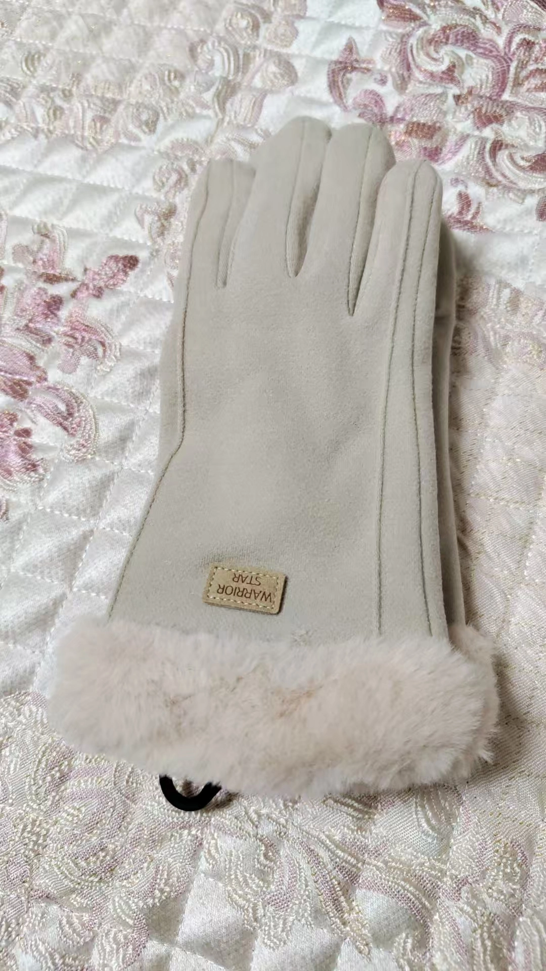 custom review-Warrior Полиэстеровые трикотажные перчатки женские