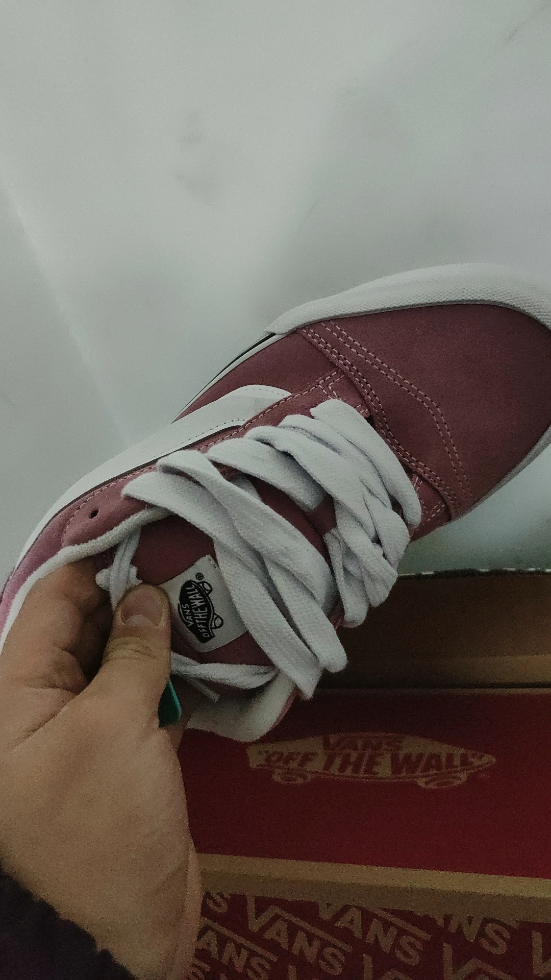 custom review-Vans Knu Skool Устойчивые к истиранию низкие скейтбордические кроссовки унисекс розовые и белые