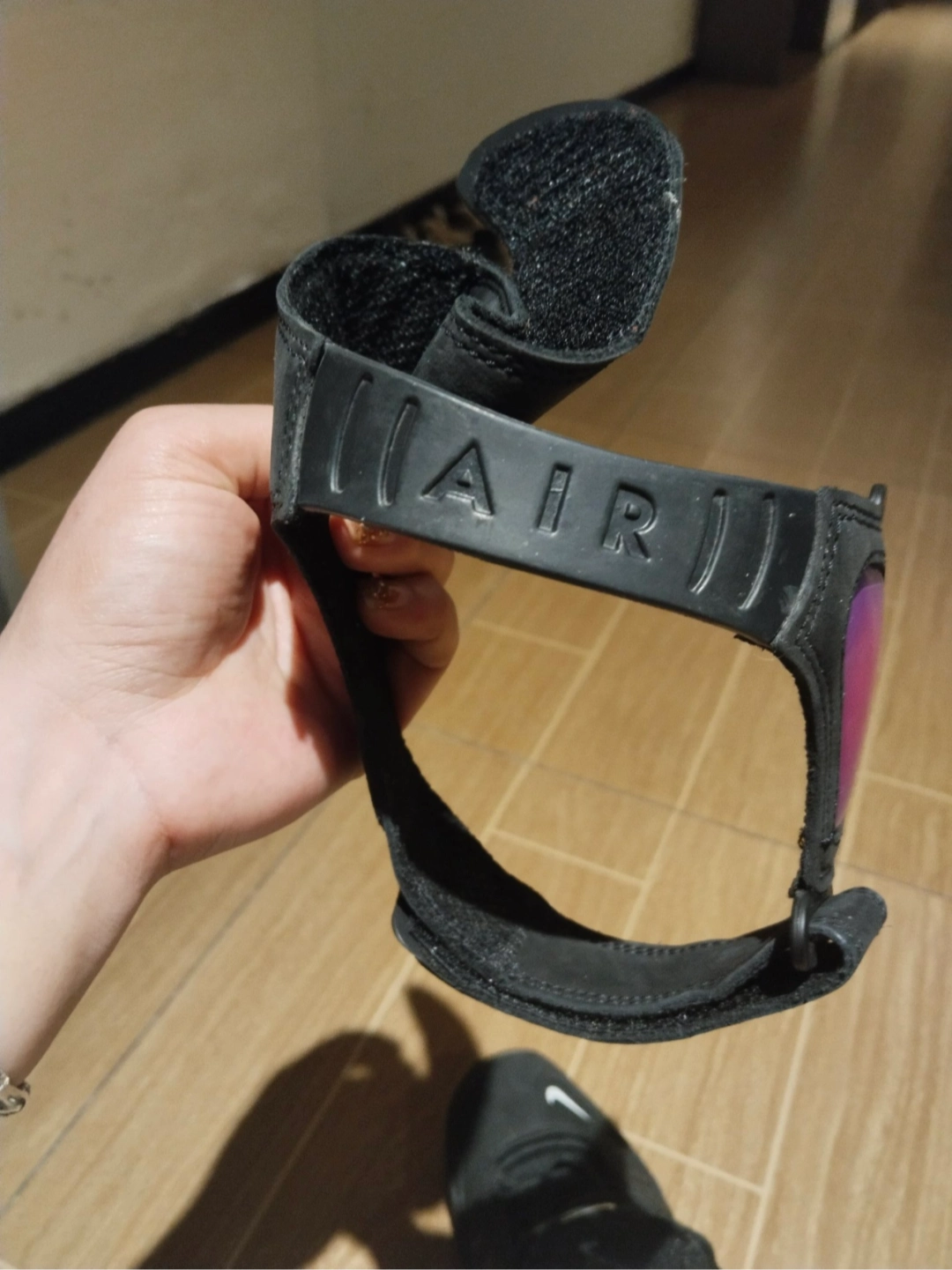 custom review-AMBUSH x Nike Air Adjust Force SP 'Черный' MID Топ Винтажные баскетбольные кроссовки Унисекс Черный Фиолетовый