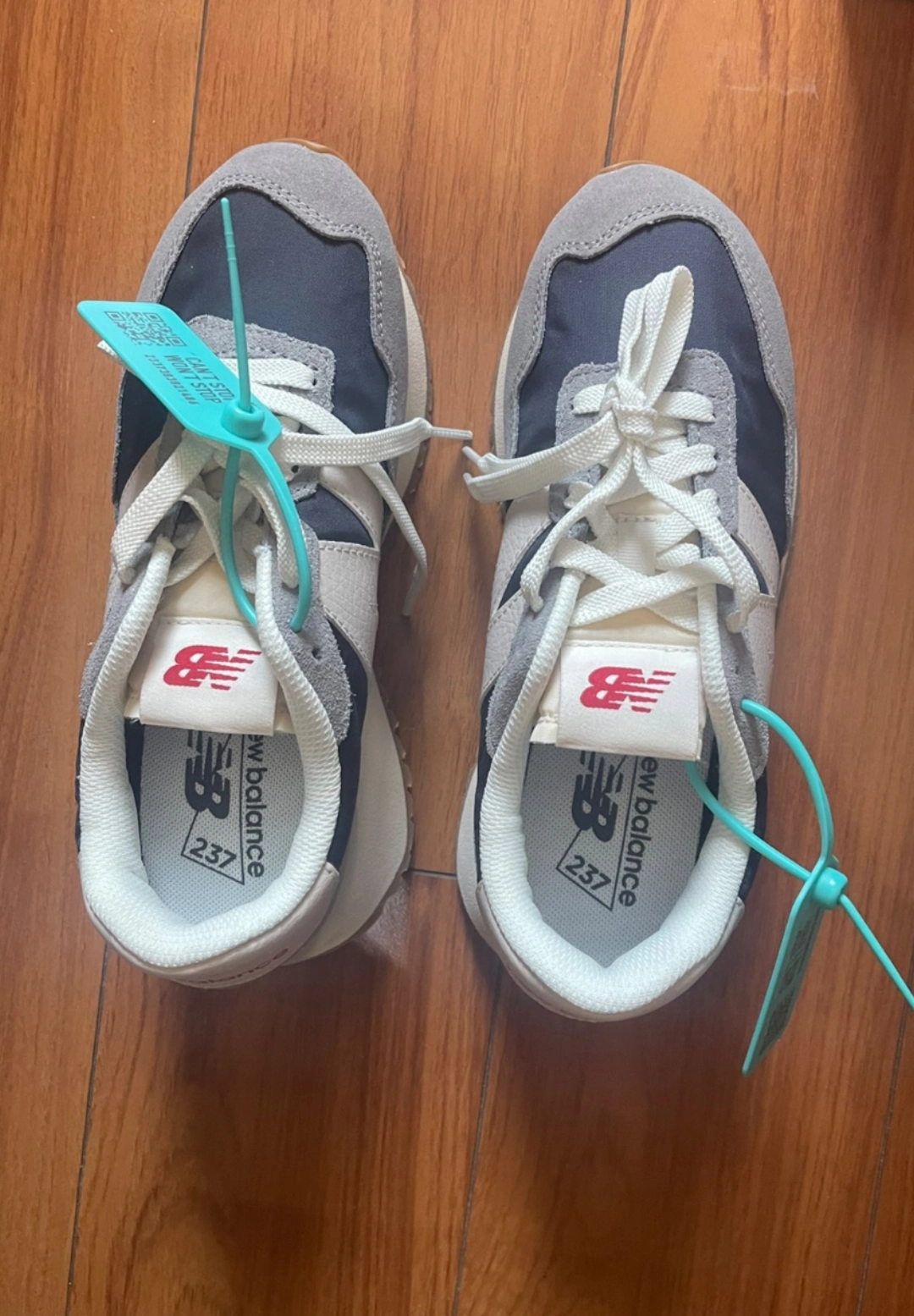 custom review-New Balance NB 237 Амортизаторы Slip-resistant и устойчивые к истиранию Низкий топ Повседневная Беговая обувь Унисекс Серый Синий