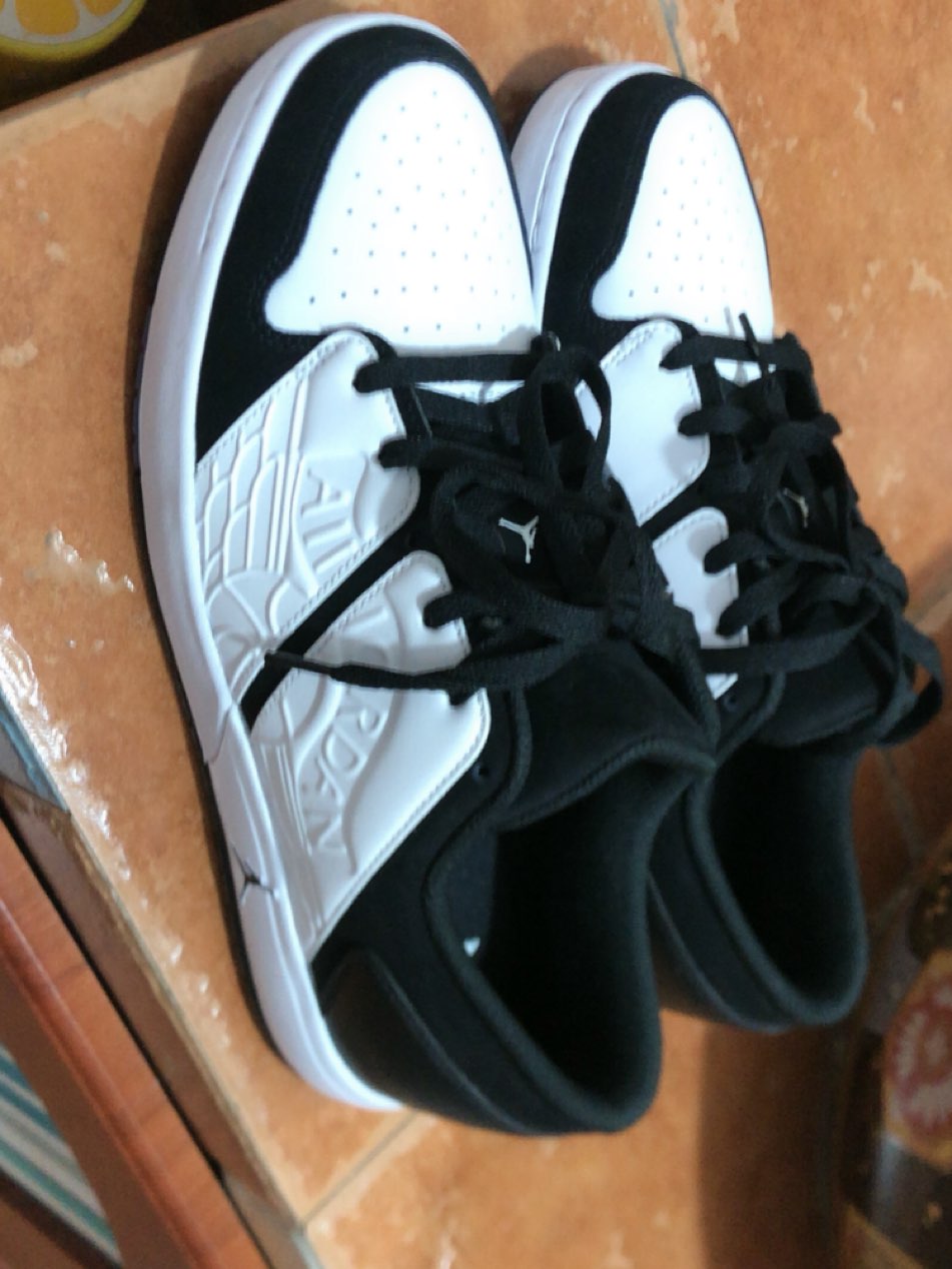 custom review-Джордан Nu Retro 1 Low Топ Винтажные баскетбольные кроссовки Мужской Черно-белая панда