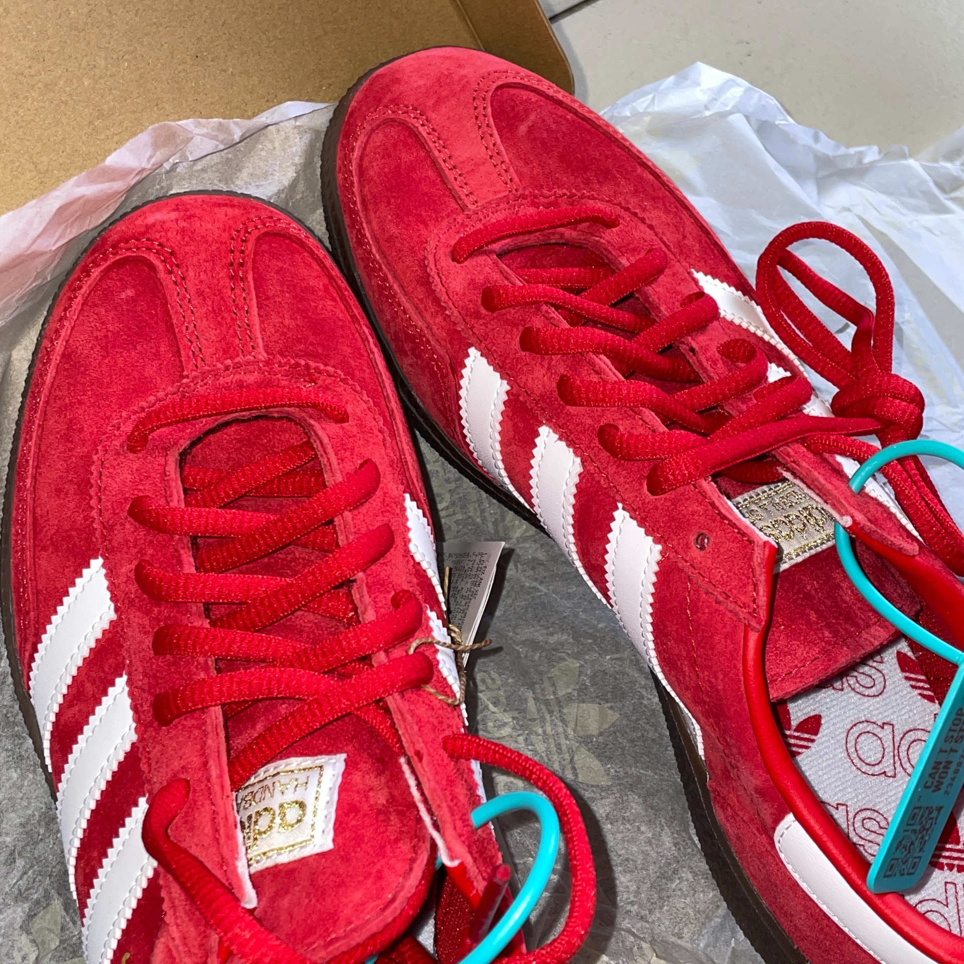 custom review-Adidas Handball Spezial Scarlet Gum