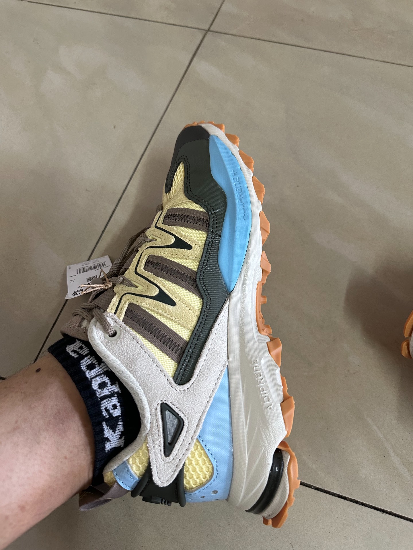 custom review-Adidas Originals Hyperturf Slip-resistant Abrasion-resistant Lightweight Low-Top Streetwear Unisex Yellow Blue Adidas Originals Hyperturf Противоскользящий Устойчивый к истиранию Легкий Низкий Топ Уличная Обувь Унисекс Желтый Синий