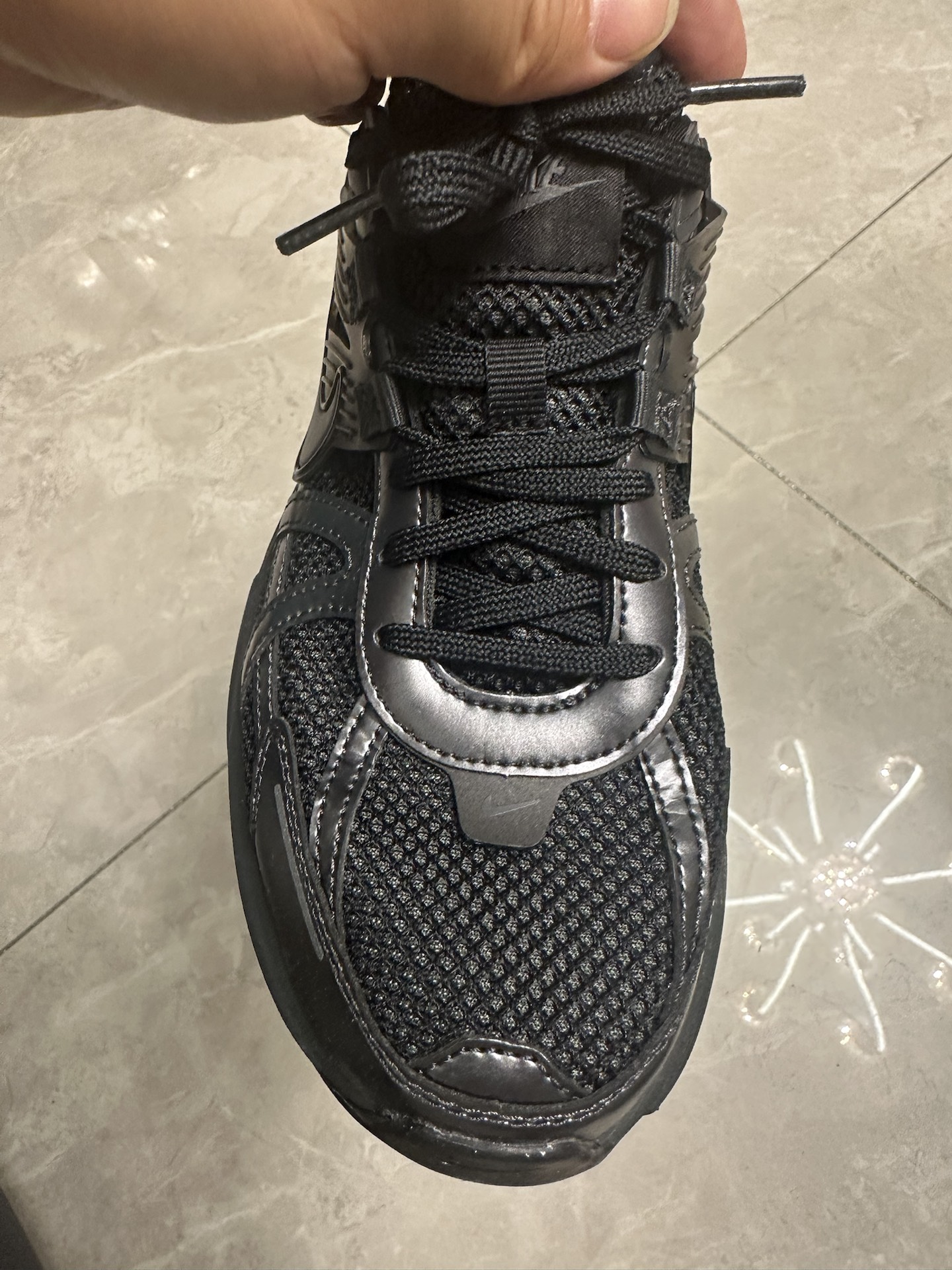 custom review-Nike V2K Run Устойчивый к истиранию Низкий Топ Повседневный Тренировки Городской Коммутирование Беговые кроссовки Мужской Черный