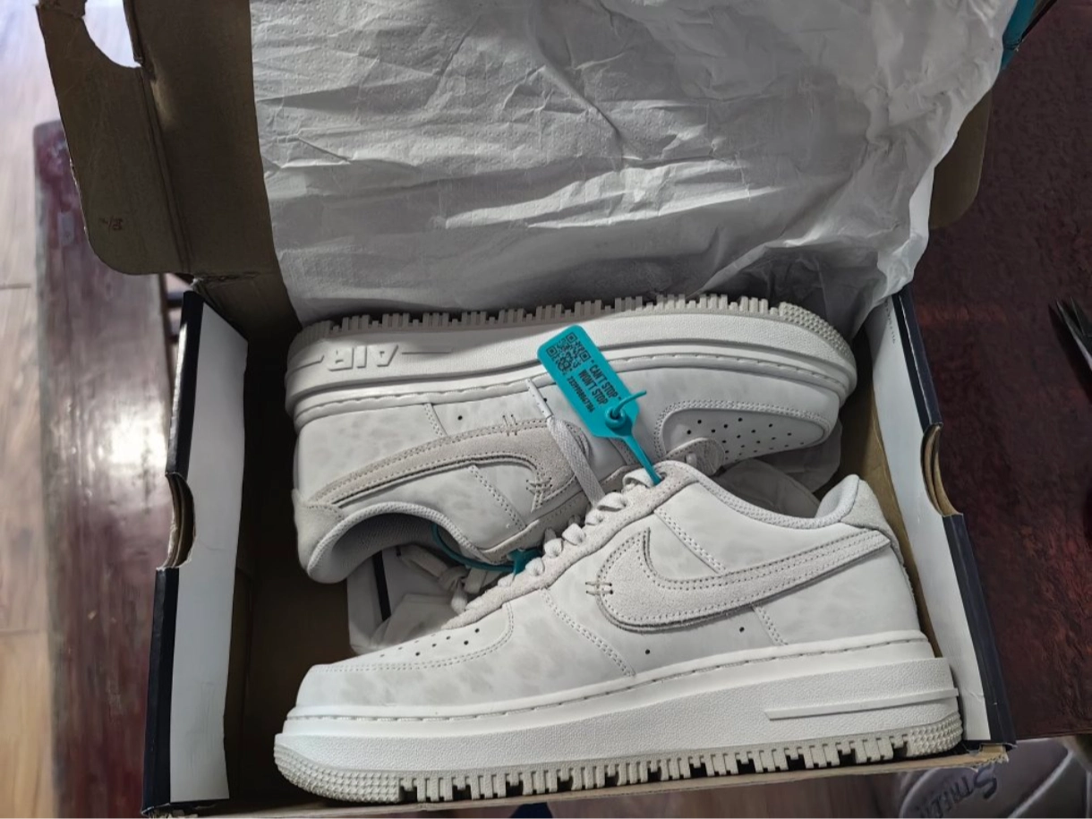 custom review-Nike Air FORCE 1 Low Топ Скейтборд Кроссовки Мужские Светлый Костный