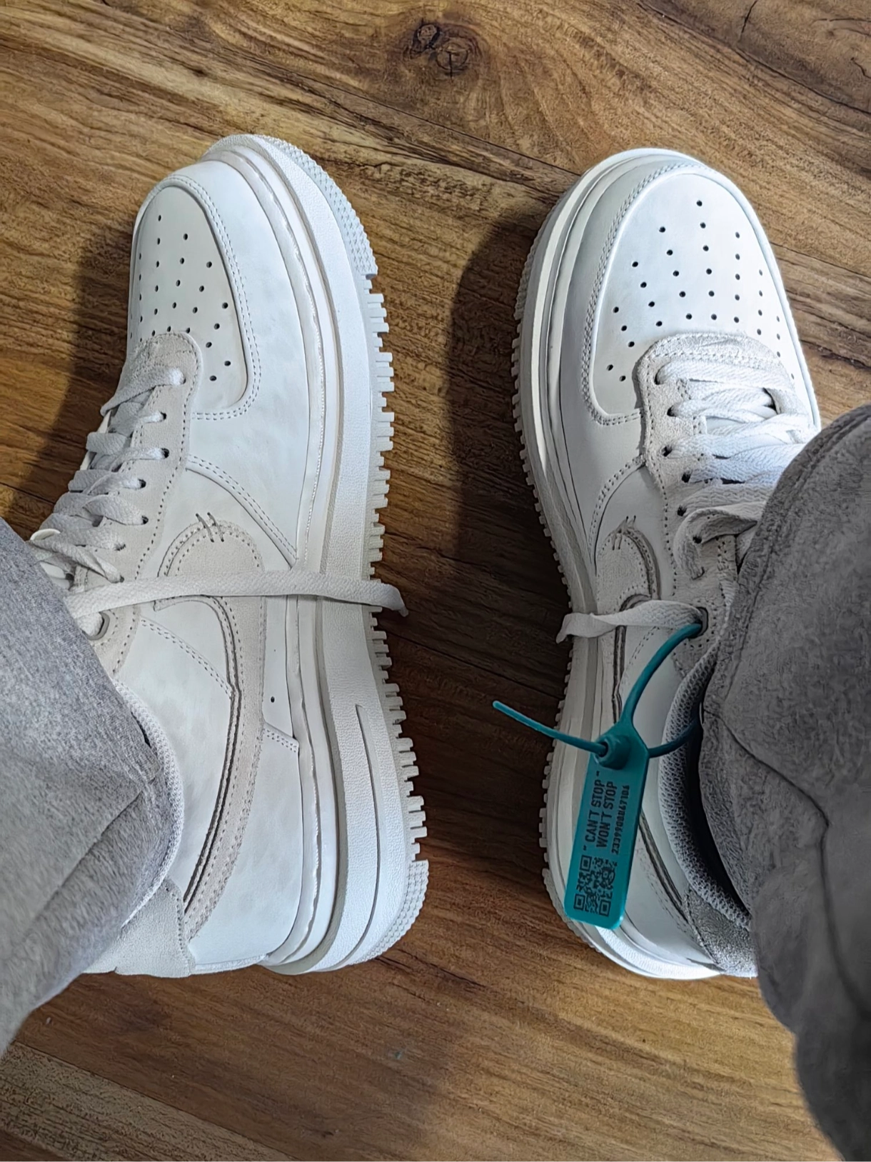 custom review-Nike Air FORCE 1 Low Топ Скейтборд Кроссовки Мужские Светлый Костный