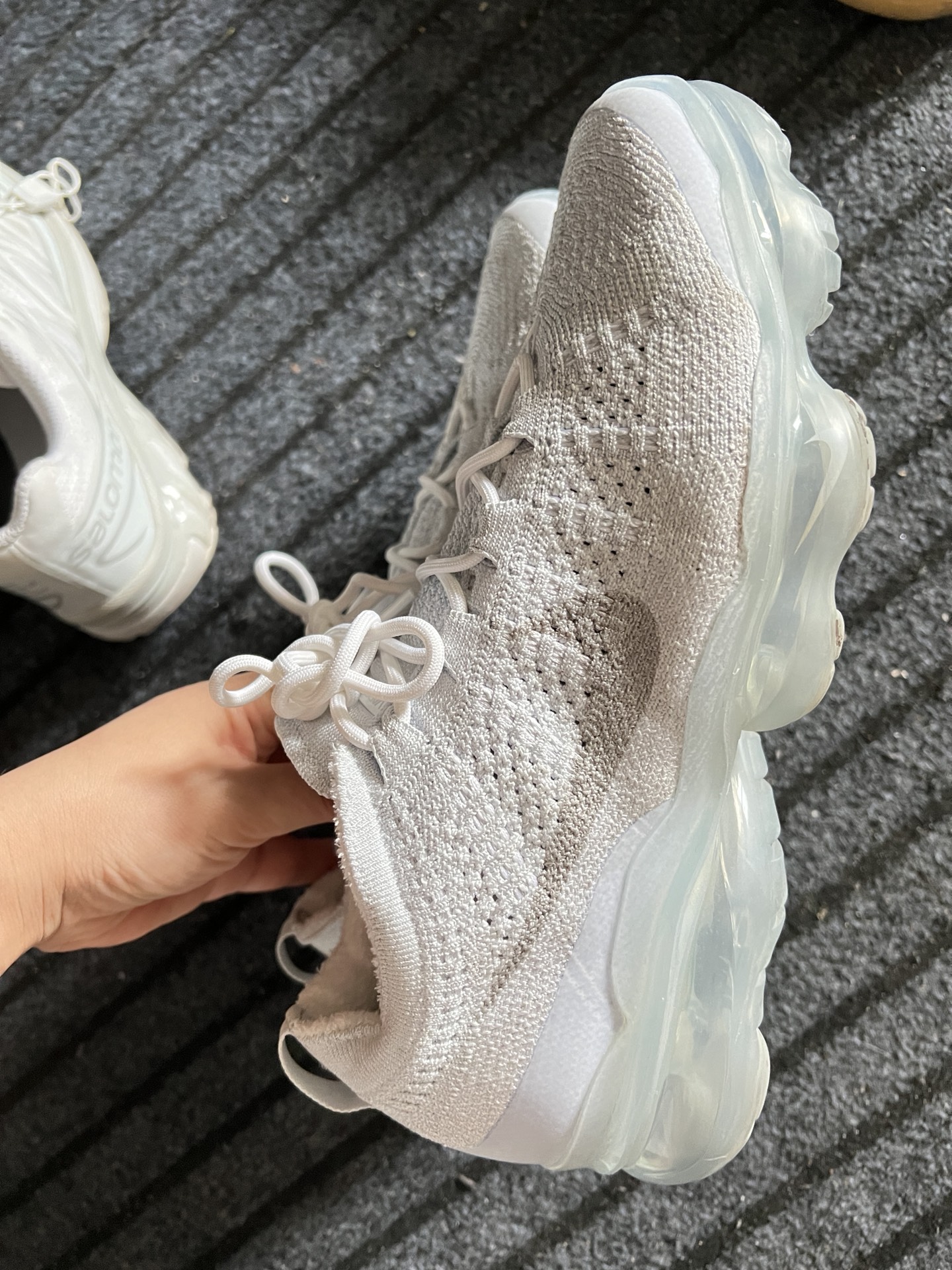 custom review-Nike VaporMax 2023 Амортизация Дышащий Поддерживающий Низкий Топ Повседневный Городской Коммутирование Беговые кроссовки Мужской Белый