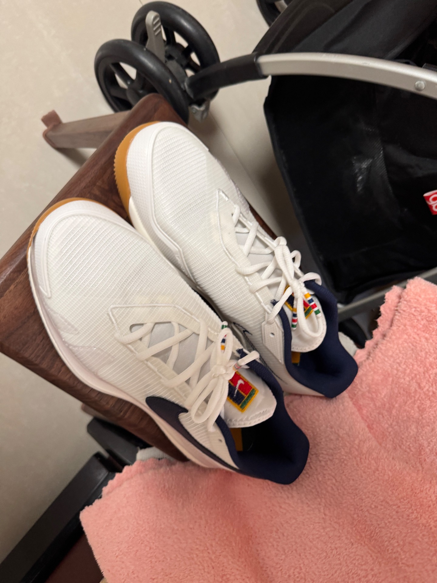 custom review-Nike Air Zoom Vapor Pro Дышащие Низкие Кроссовки для Тенниса Мужские Белые и Синие Естественная Резина